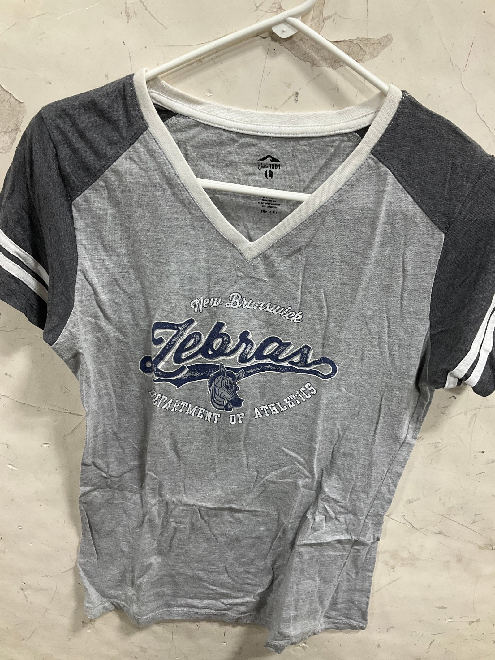 New Brunswick Zebras Tshirt (Size: Large): New Brunswick Zebras Tshirt (Size: Large)