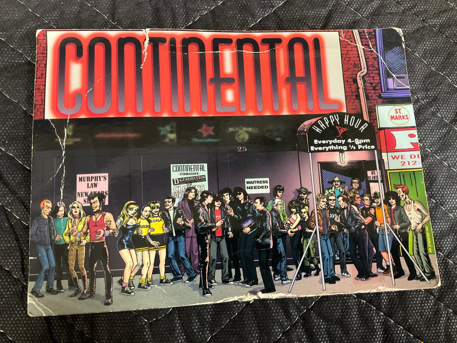NYC Postcard Signed by Ramones (1 of 1)