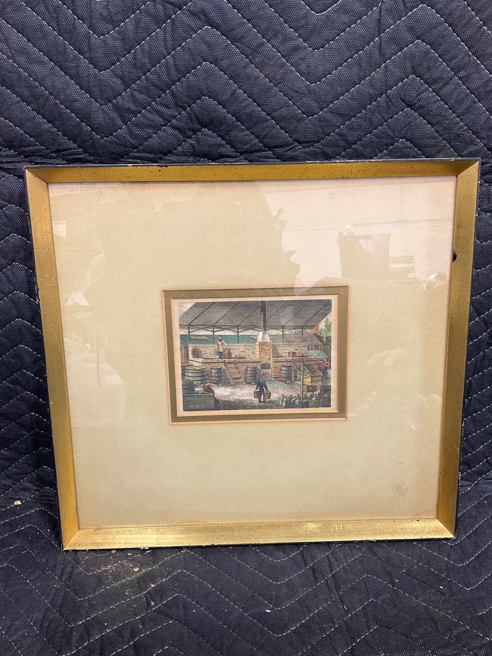 Framed and signed art print(13.5inx14.5in): Framed and signed art print(13.5inx14.5in)