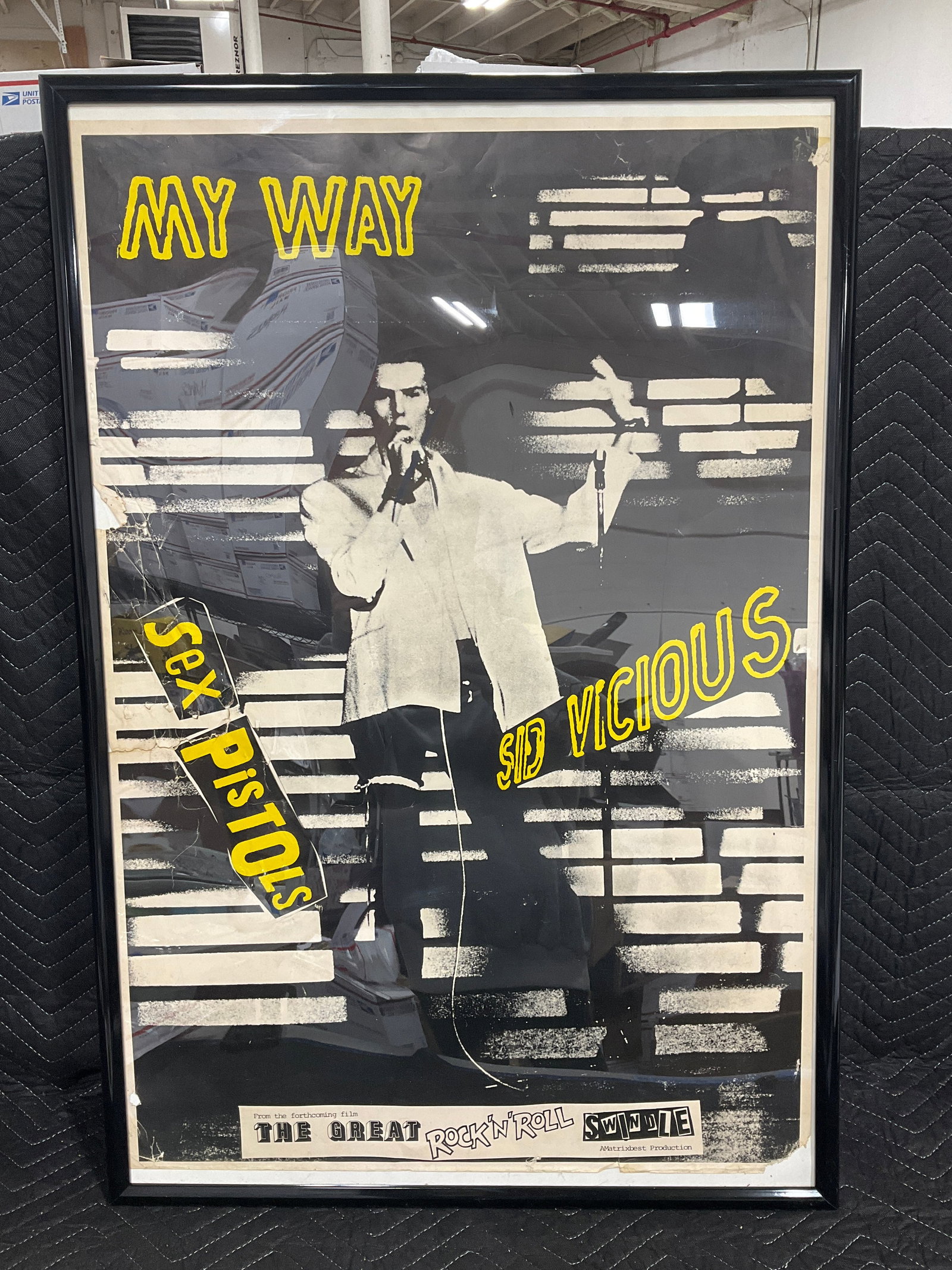 Framed Sid Vicious Sex Pistols Poster (25inx36.5in) (1 of 1)