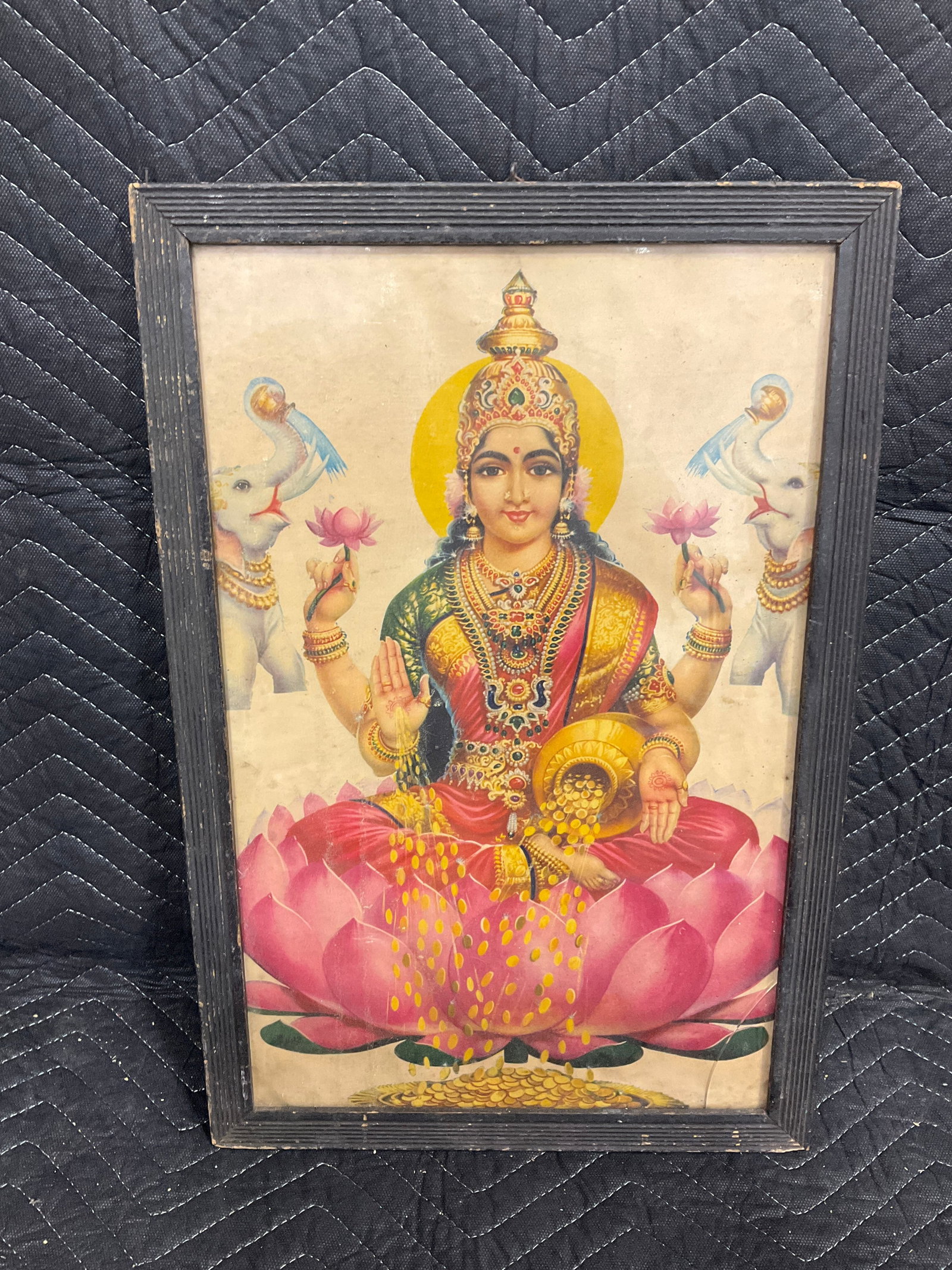 Framed Lakshmi print(13inx19in): Framed Lakshmi print(13inx19in)