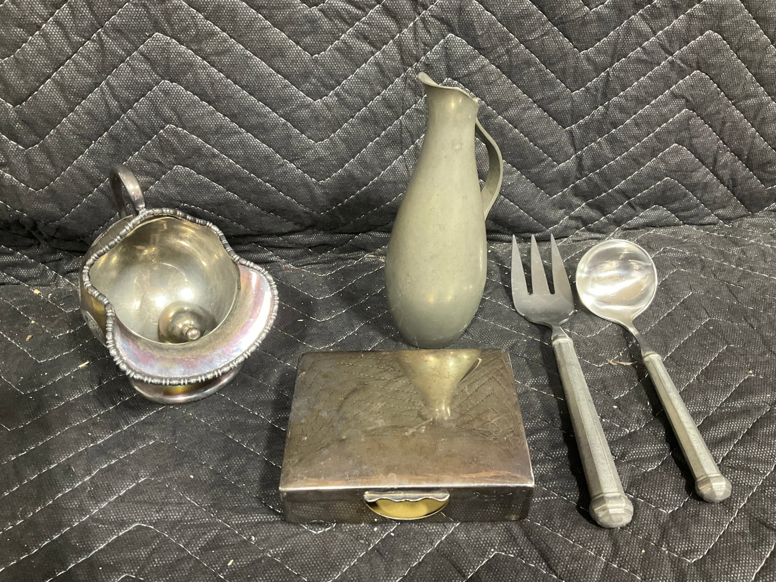 Vintage pewter utensills and more(Aristocrat, Sheffield,etc.-tallest 6in) (1 of 1)