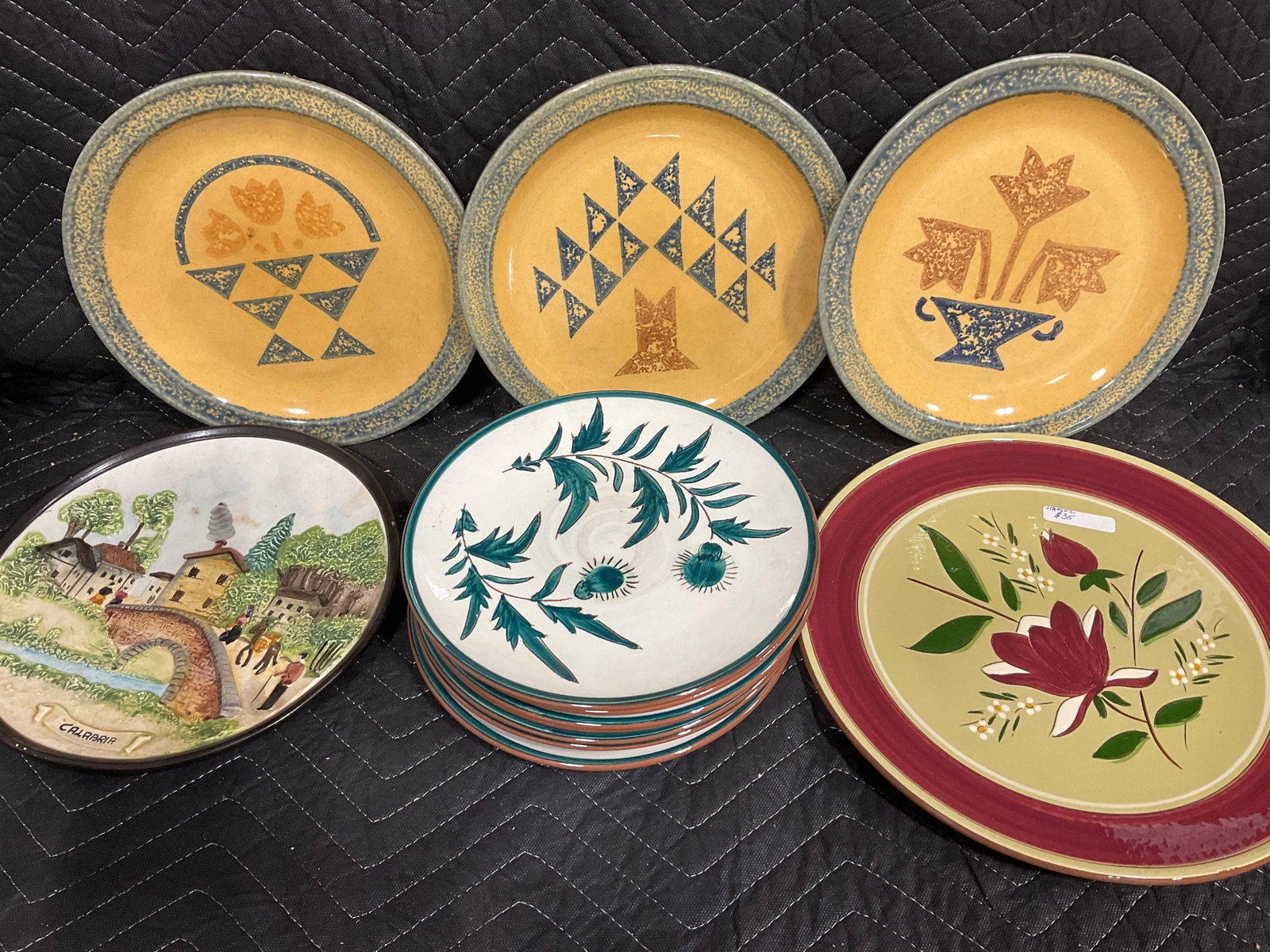 Collectible plates(M.A.F.A., Stangl, and more-longest 12in) (1 of 1)