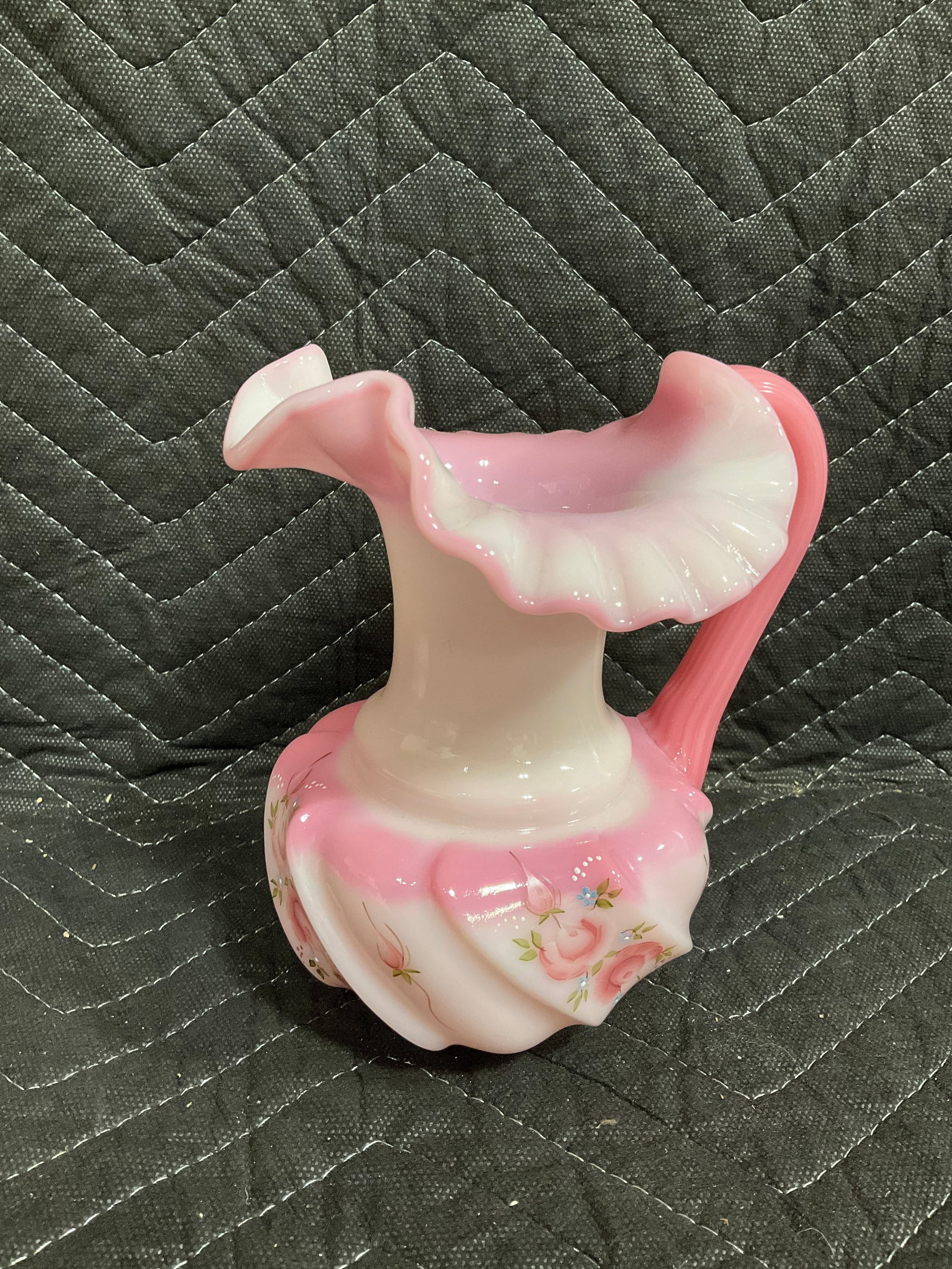 Fenton handpainted vase(6.5in tall) (1 of 1)