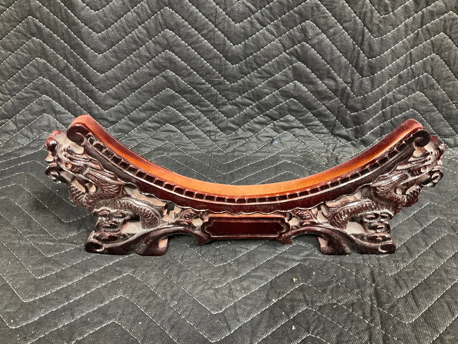 Rosewood display stand (13in long) (1 of 1)