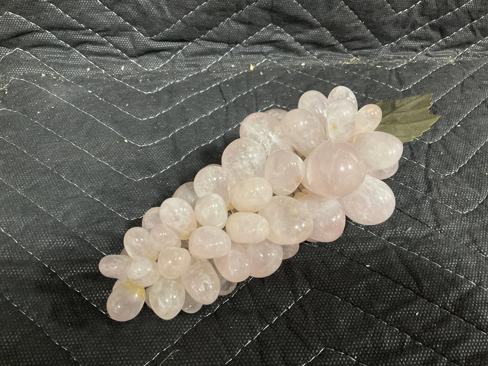 Vintage polished stone grapes cluster(7in long) (1 of 1)