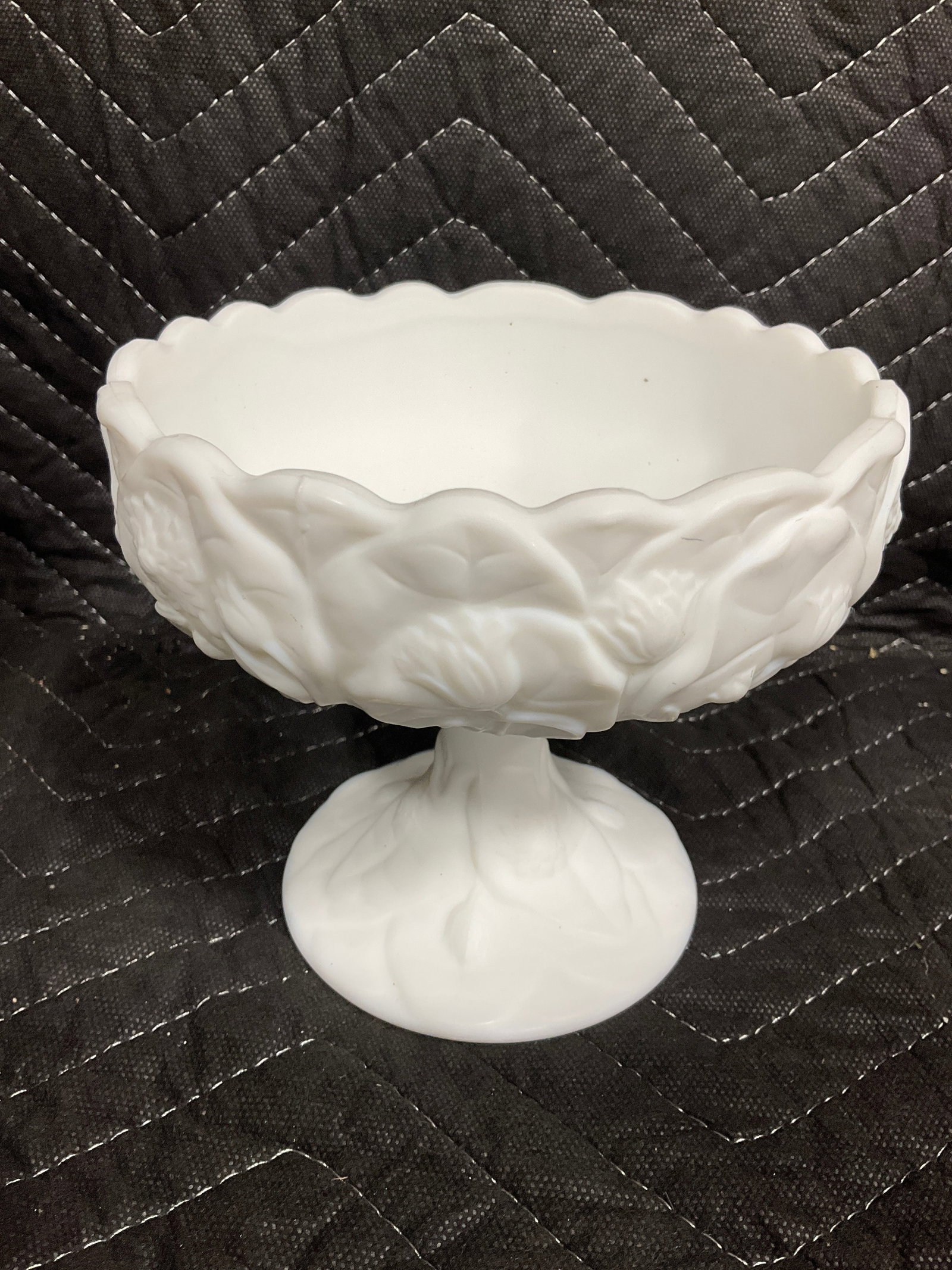 Fenton Art Glass Compote Dish (5.5in Tall) (1 of 1)