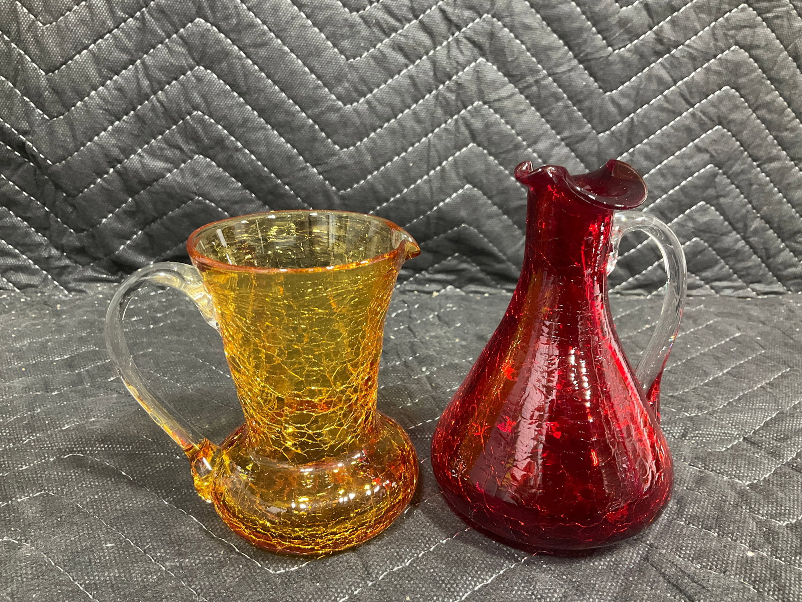 Crackle Glass Pitchers (5in Tall) (1 of 1)