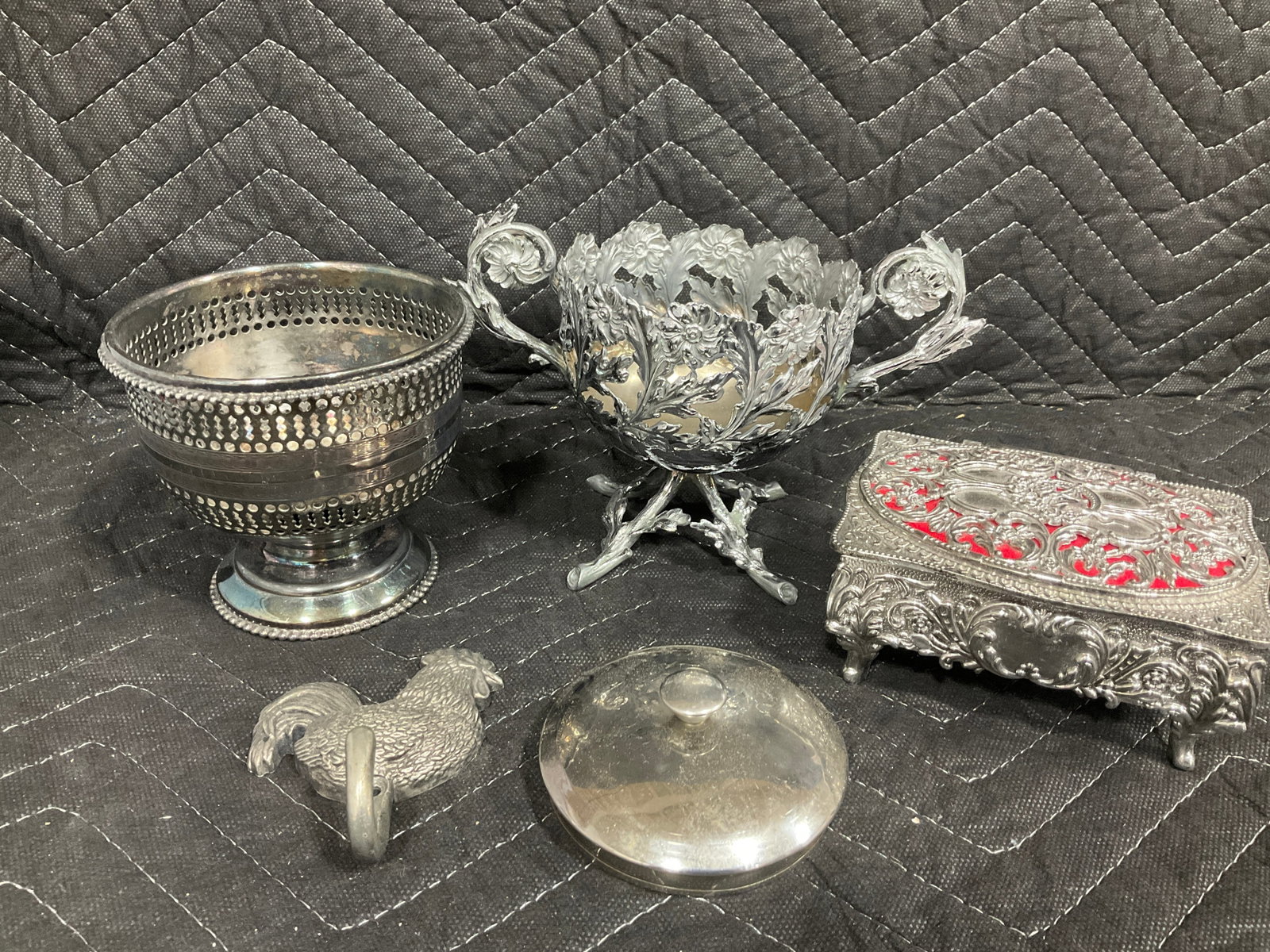 Metal Trinket Box, Lidded Bowl, and more (Tallest - 5in) (1 of 1)