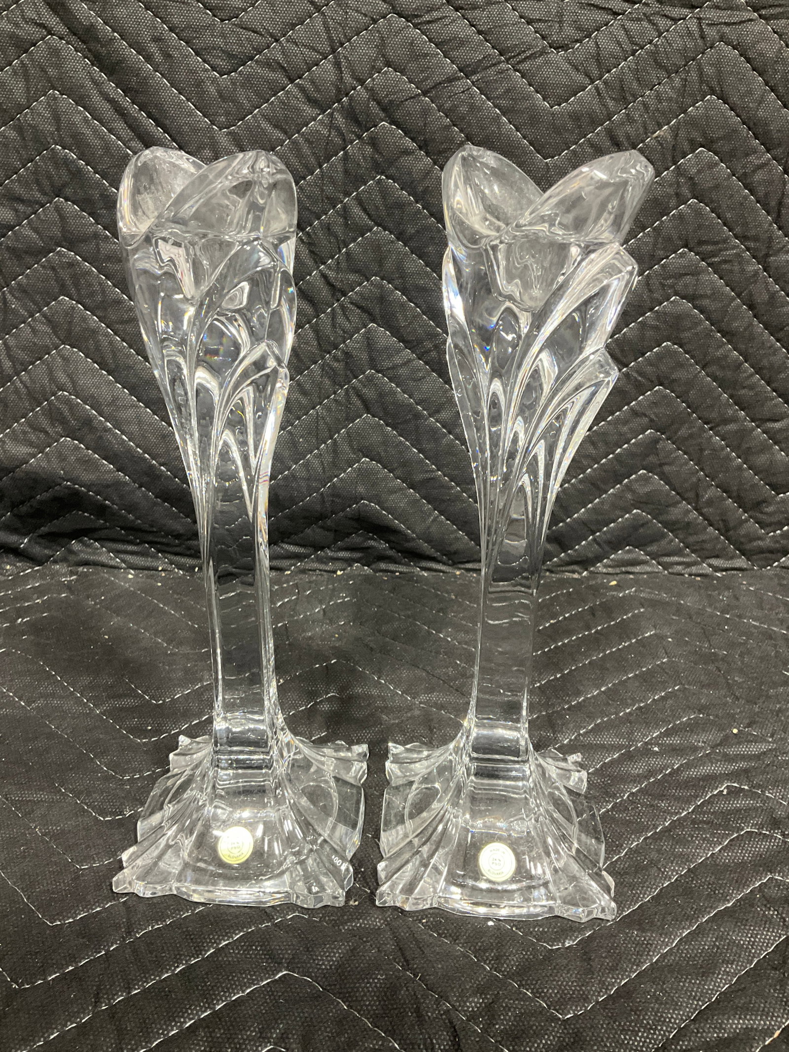 Glass Candle Holders (12.5in Tall) (1 of 1)