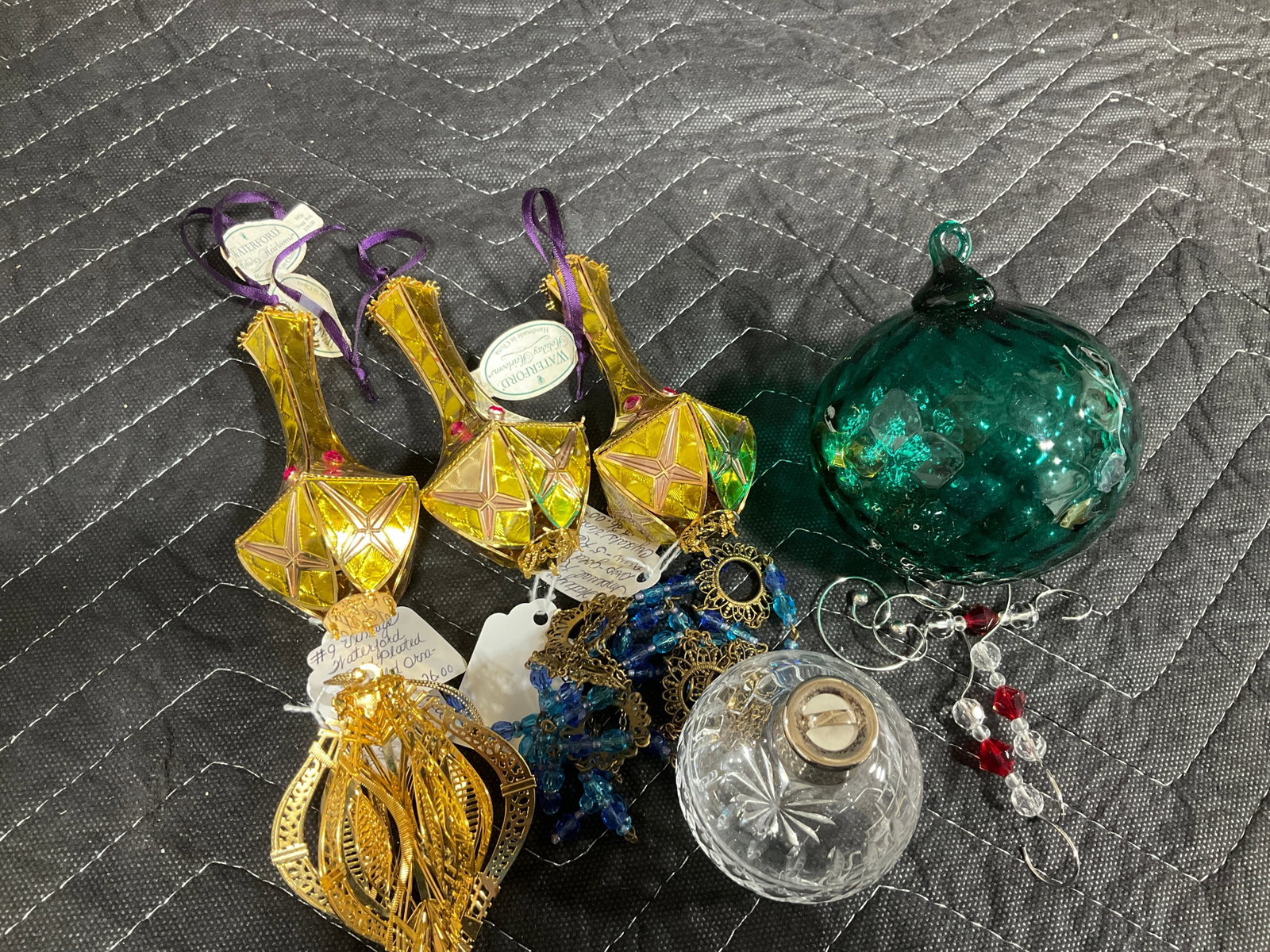 Waterford and other ornaments: Waterford and other ornaments