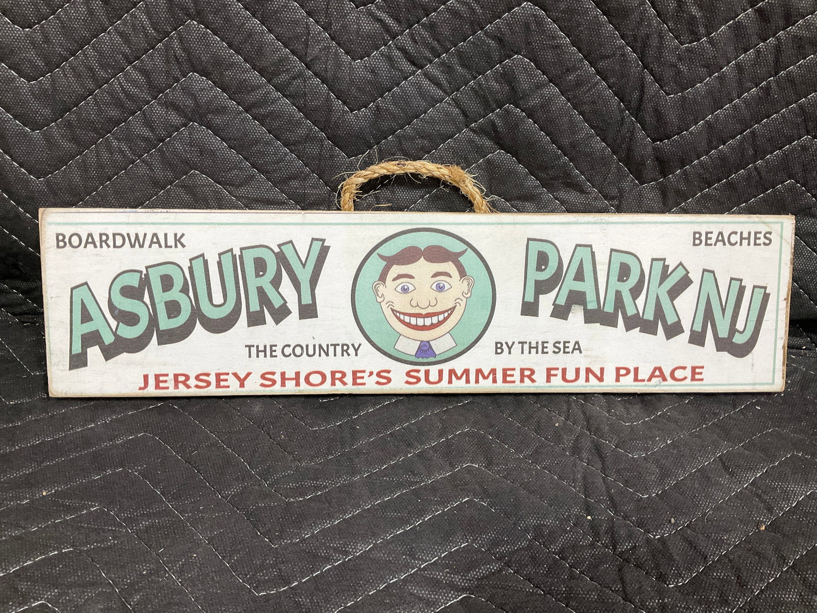 Wooden Asbury Park NJ Sign Decor (4inx16in): Wooden Asbury Park NJ Sign Decor (4inx16in)