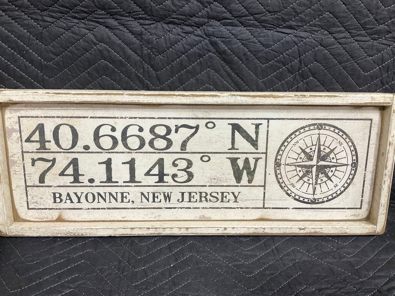 Wooden Bayonne NJ Sign Decor (9.5inx25in) (1 of 1)