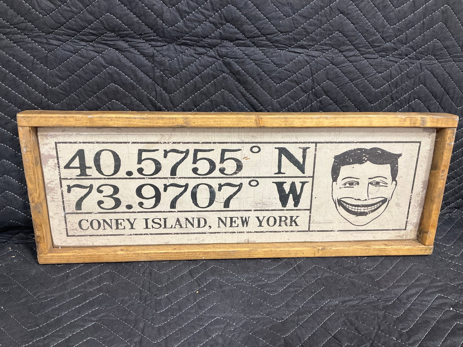 Wooden Coney Island, NY Sign Decor (9.5inx25.5in) (1 of 1)