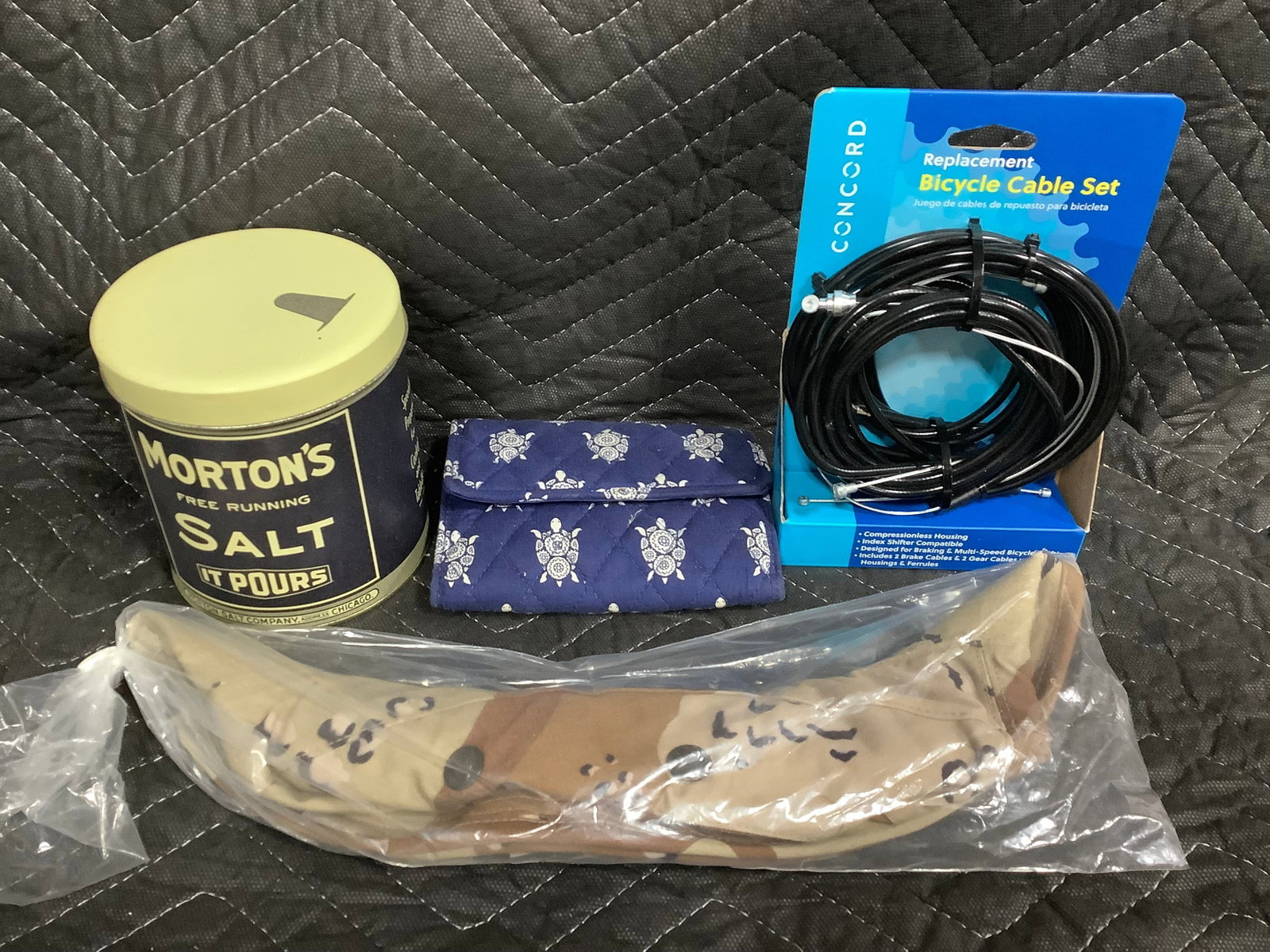 Vintage Tin Salt Container, Bike Cable Set, and more (1 of 1)