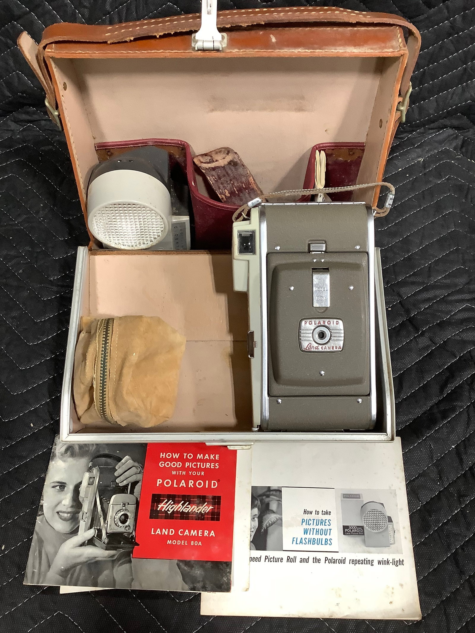 Vintage Polaroid Camera with Case/Accessories (1 of 1)
