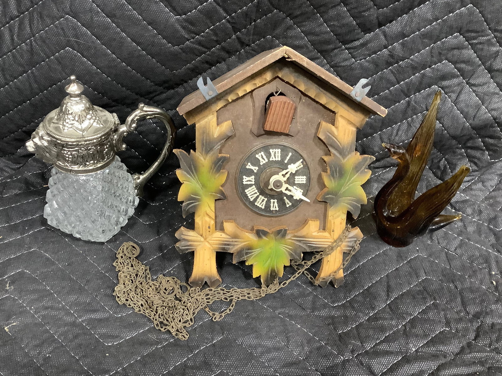 Cuckoo Clock, Vintage Lion Silverplated Pitcher, and more (1 of 1)