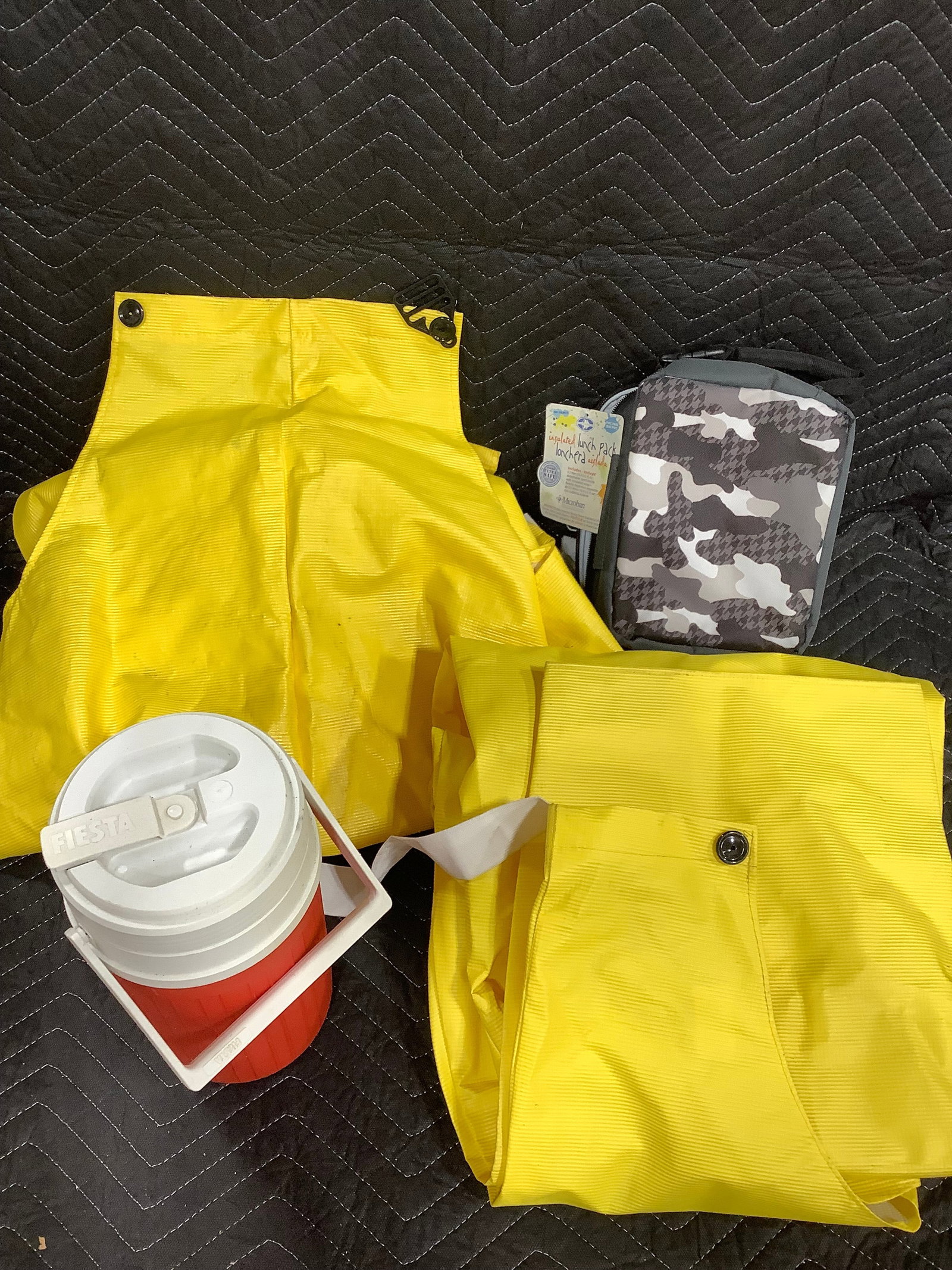 Industrial Overalls (Size: L), Fiesta Cooler, and more: Industrial Overalls (Size: L), Fiesta Cooler, and more