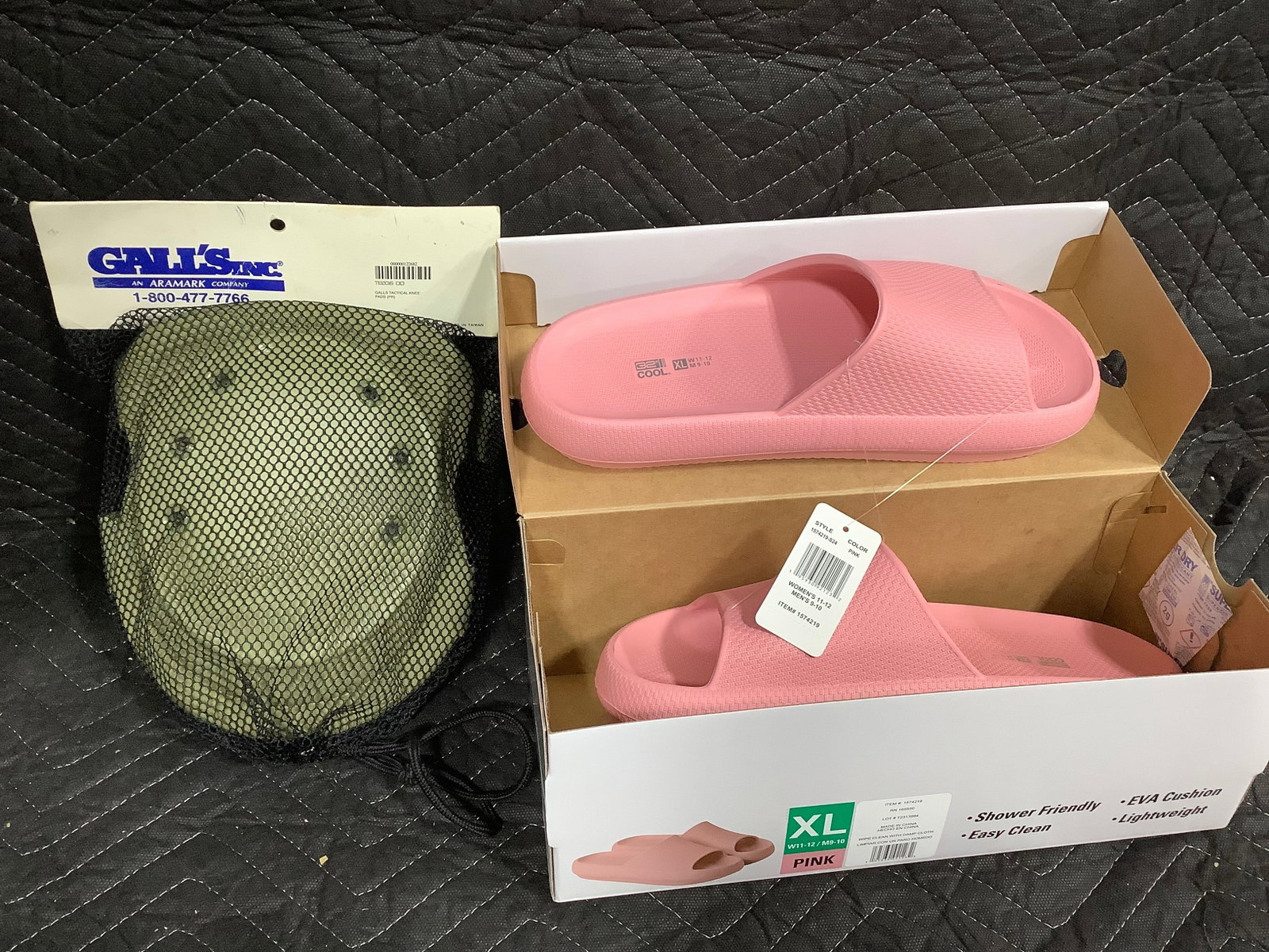 Cushion Slide shoes(XL) and Gall's kneepads: Cushion Slide shoes(XL) and Gall's kneepads