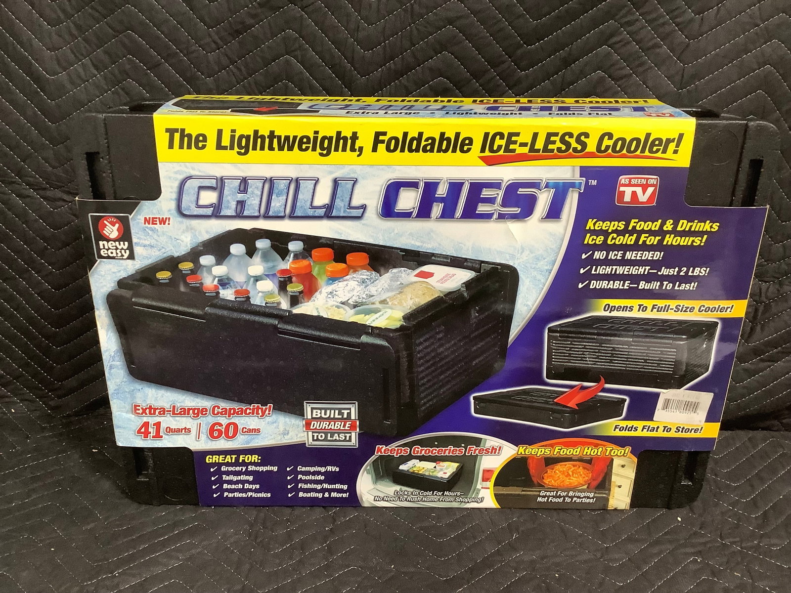 Chill chest foldable cooler*new in package*: Chill chest foldable cooler*new in package*