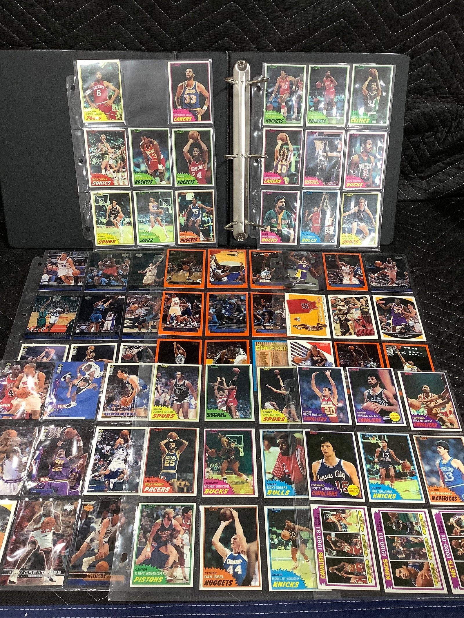 Various sports cards in collector sheets (1 of 1)
