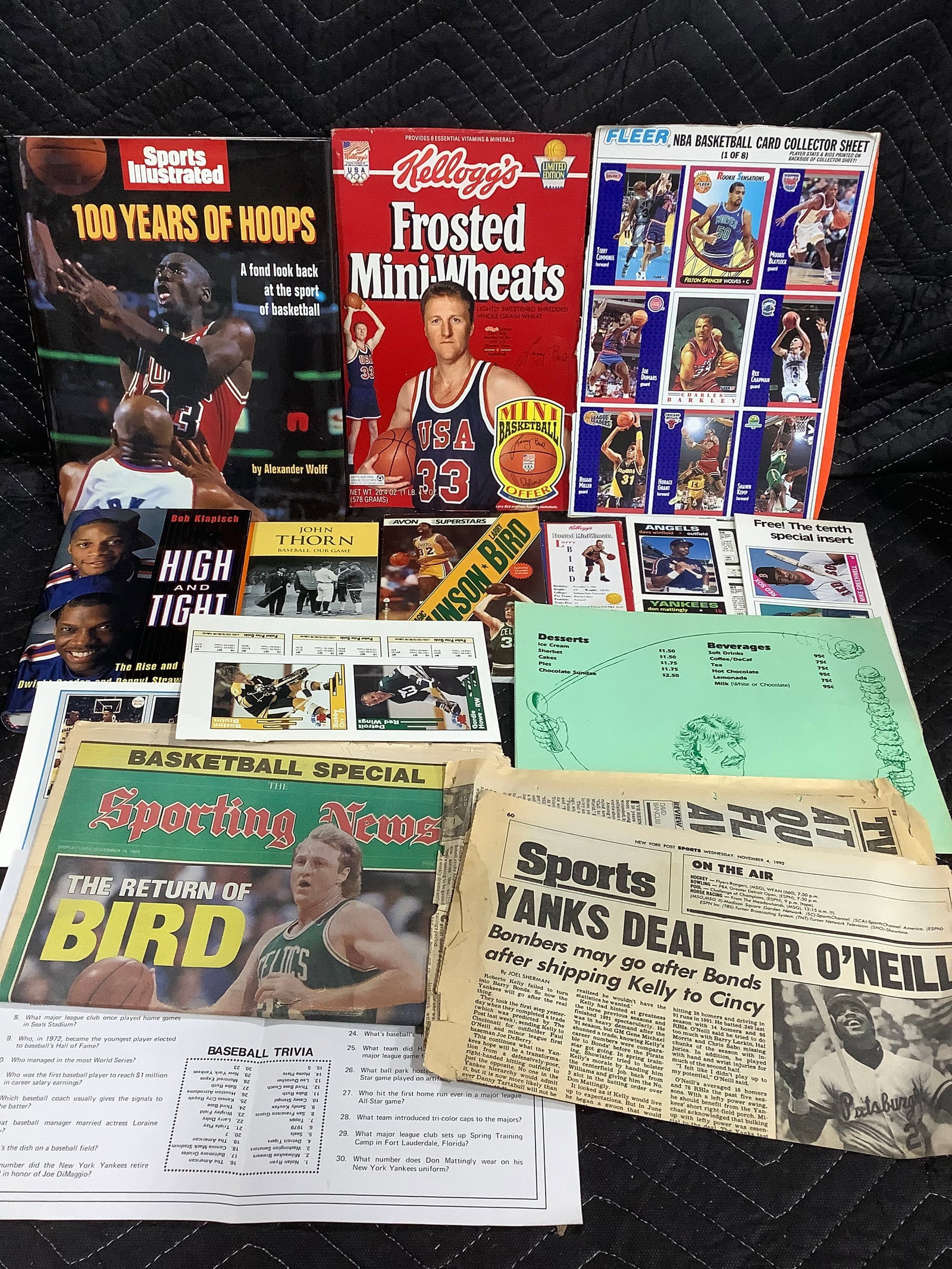Hardcover sports books and sports ephemera (1 of 1)