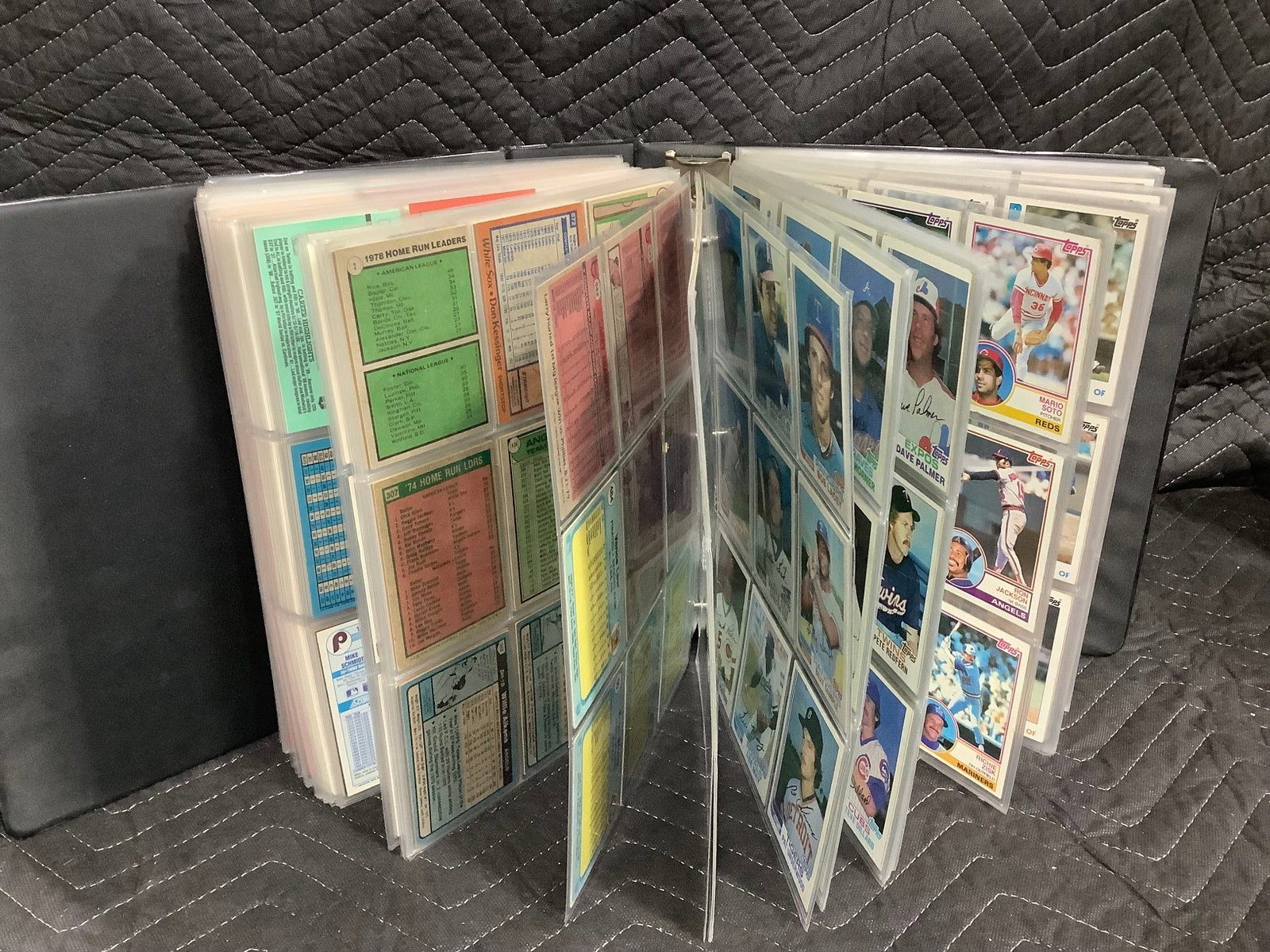 Binder full of collectible baseball cards: Binder full of collectible baseball cards