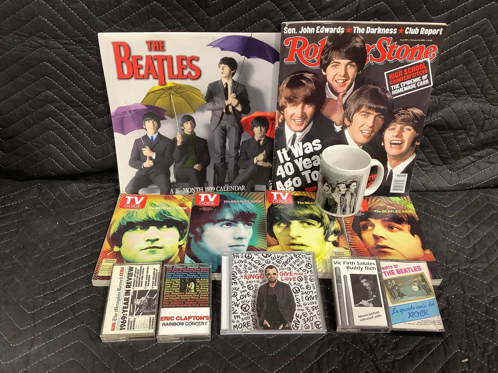 Beatles TV guides, 1999 Beatles calendar, and more (1 of 1)