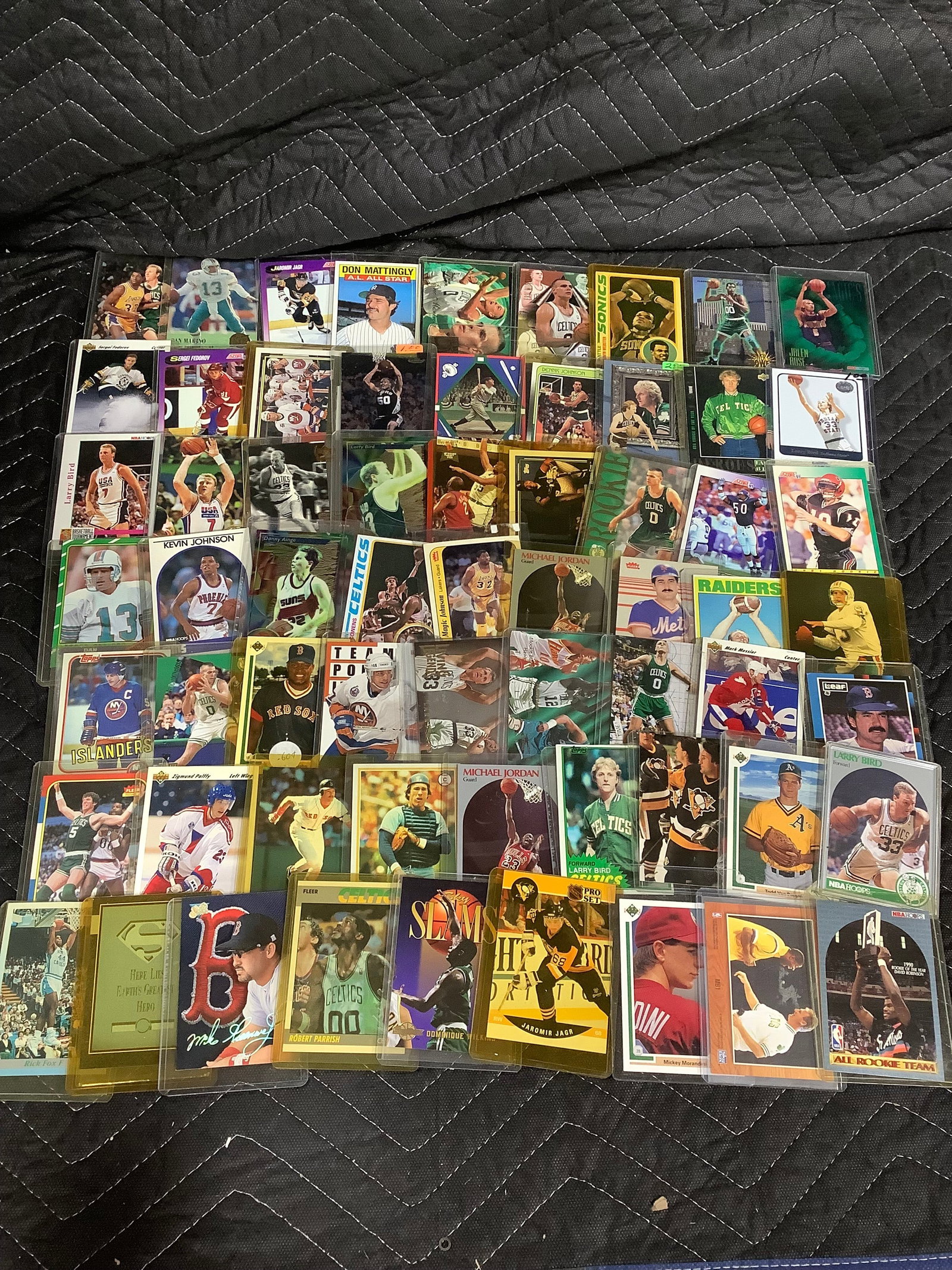 Various sports cards in hard cases (1 of 1)