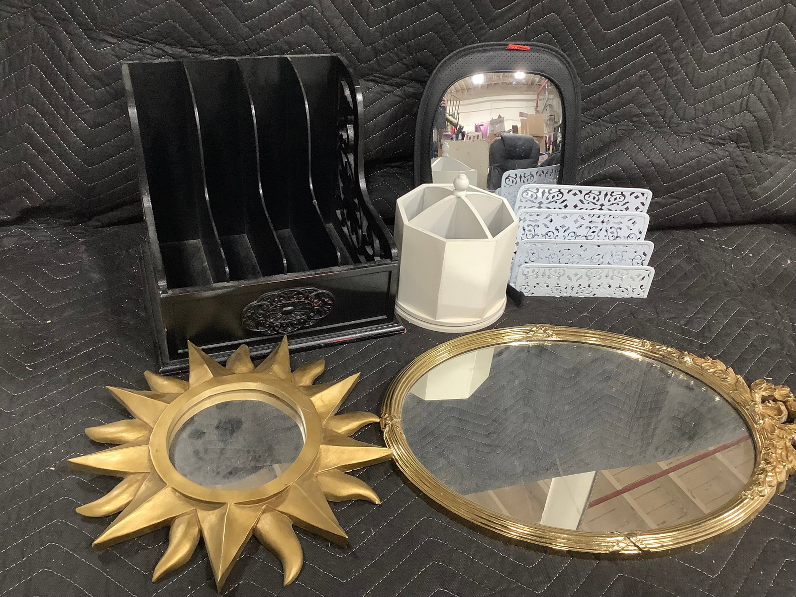 Room organizers, sun shaped mirror, and more: Room organizers, sun shaped mirror, and more