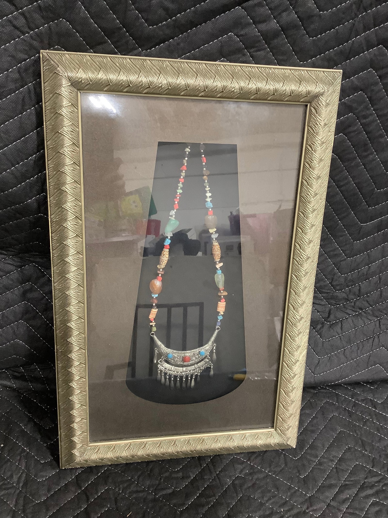 Framed tibetan style necklace (1 of 1)