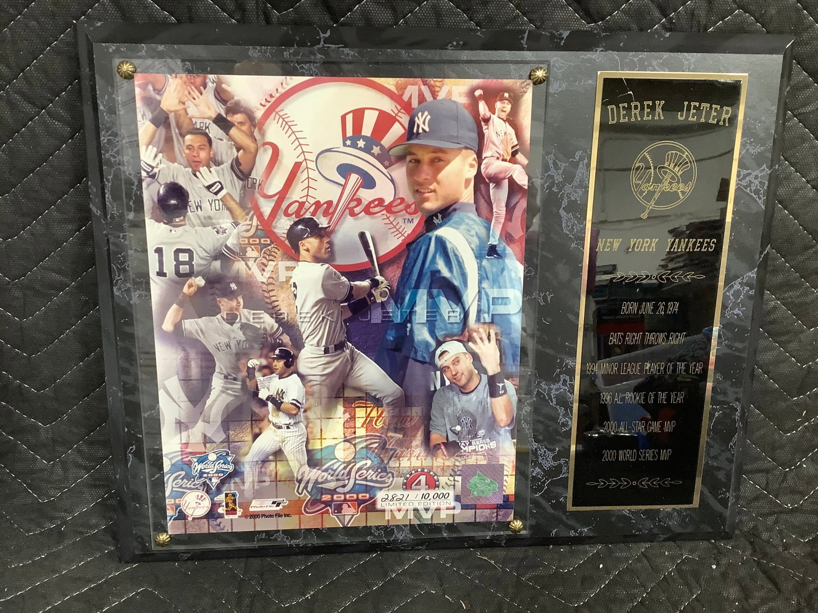 Derek Jeter NY Yankees Wall Plaque (12.5inx15in) (1 of 1)