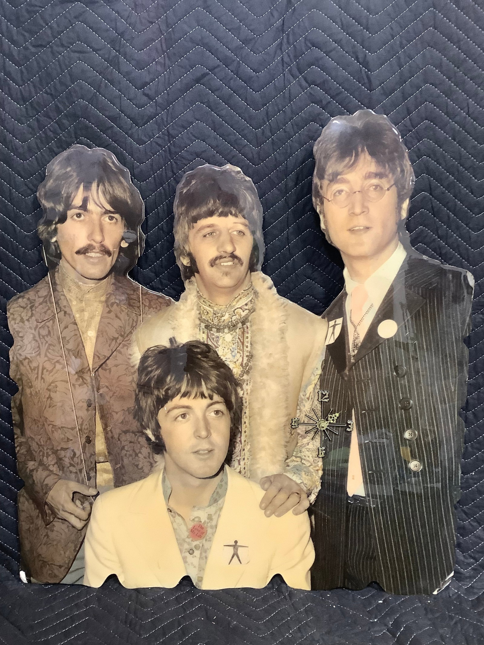 Beatles Cutout Clock Display (27inx28in) (1 of 1)