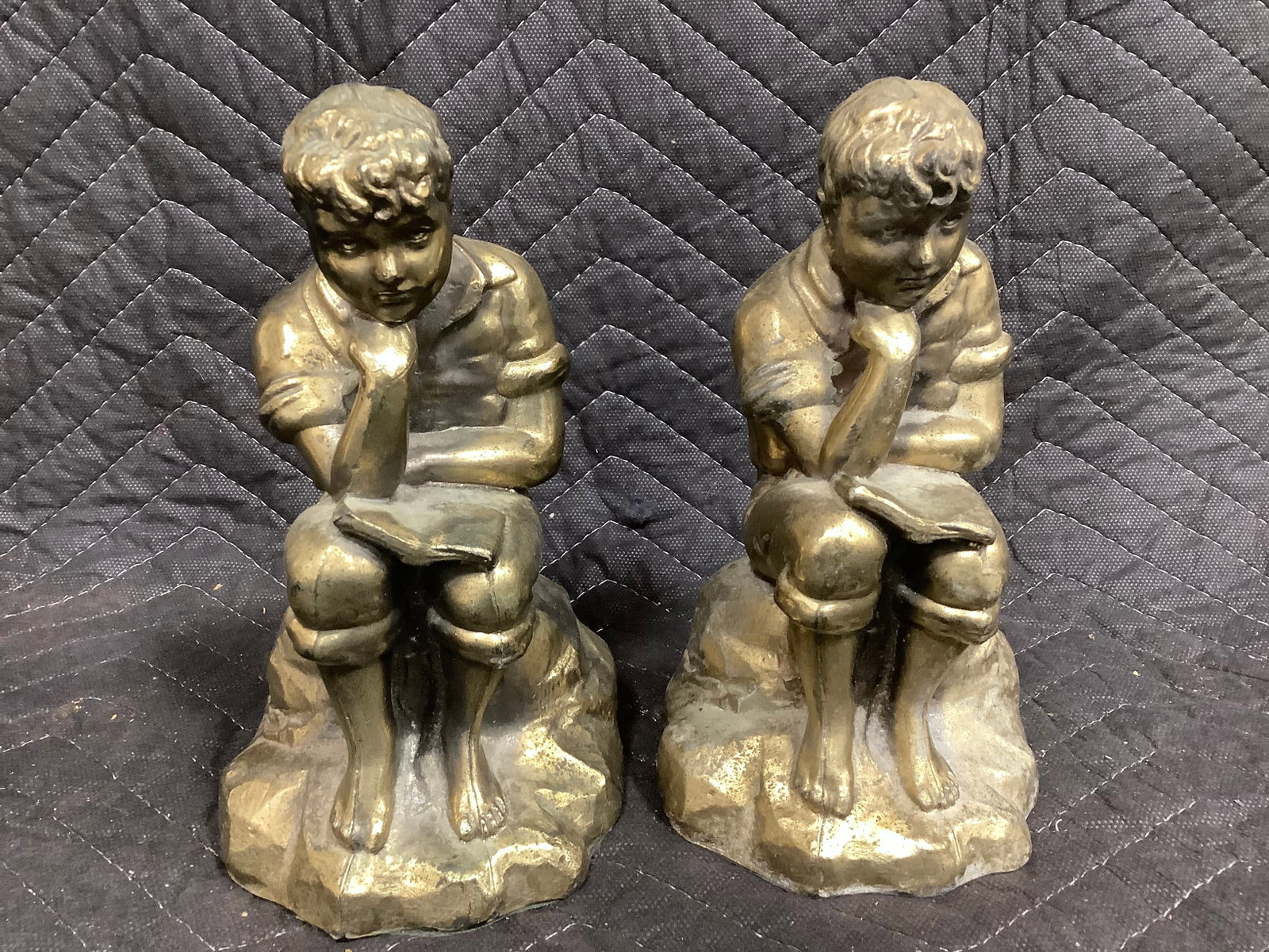 Vintage Brass Bookends (1 of 1)