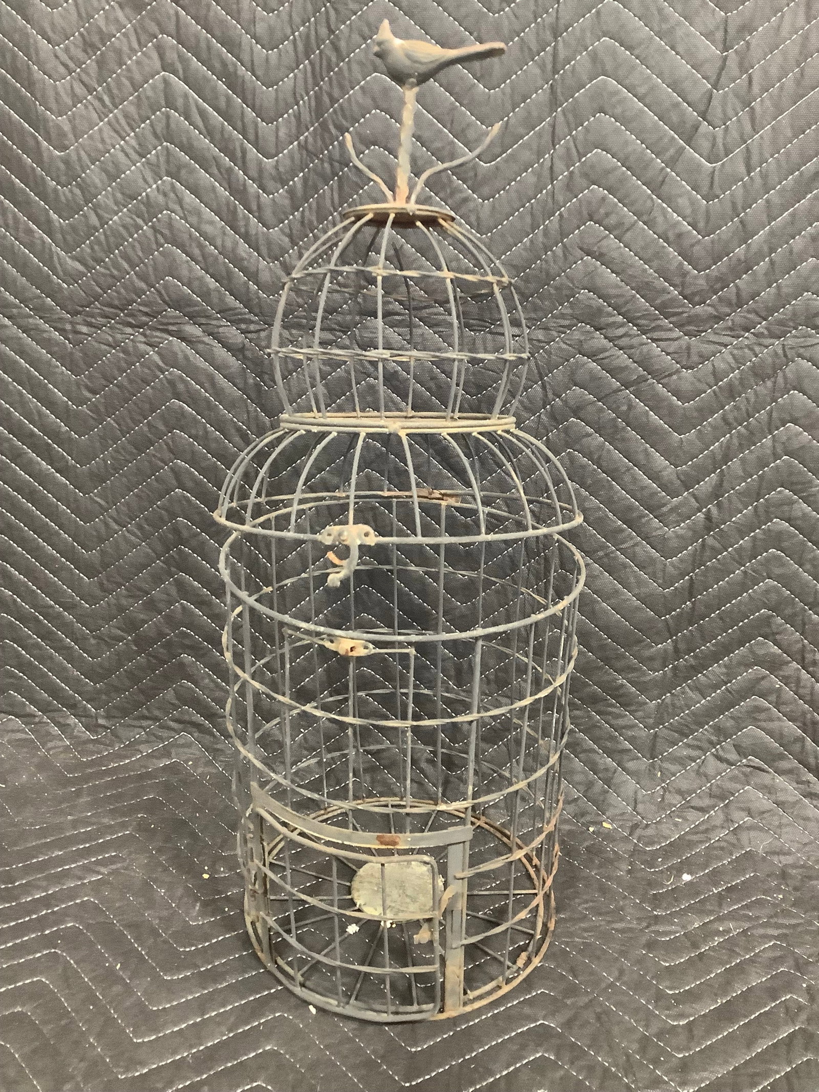 Vintage Metal Bird Cage (24in Tall) (1 of 1)