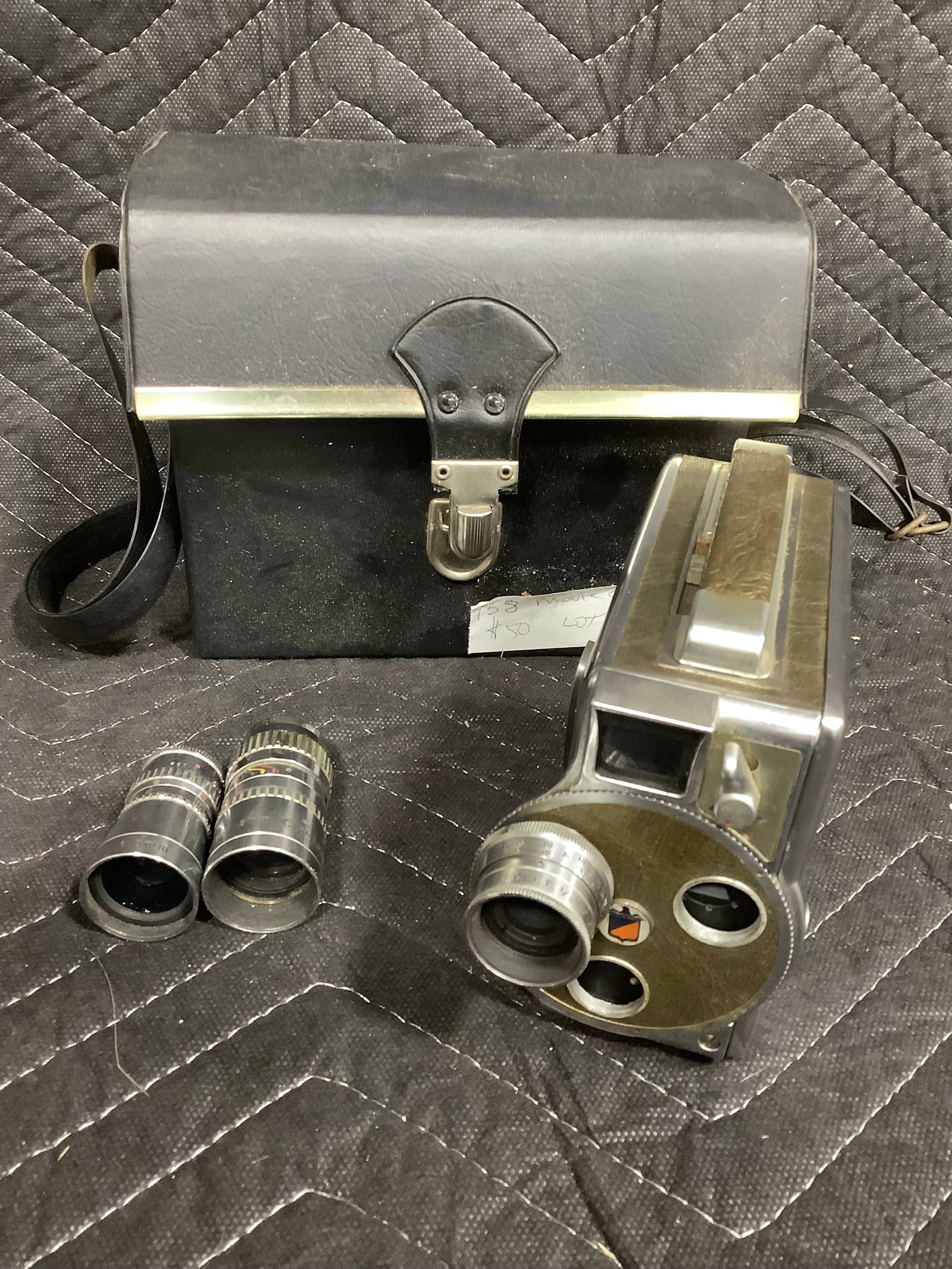 Vintage Movie Camera with Case (1 of 1)