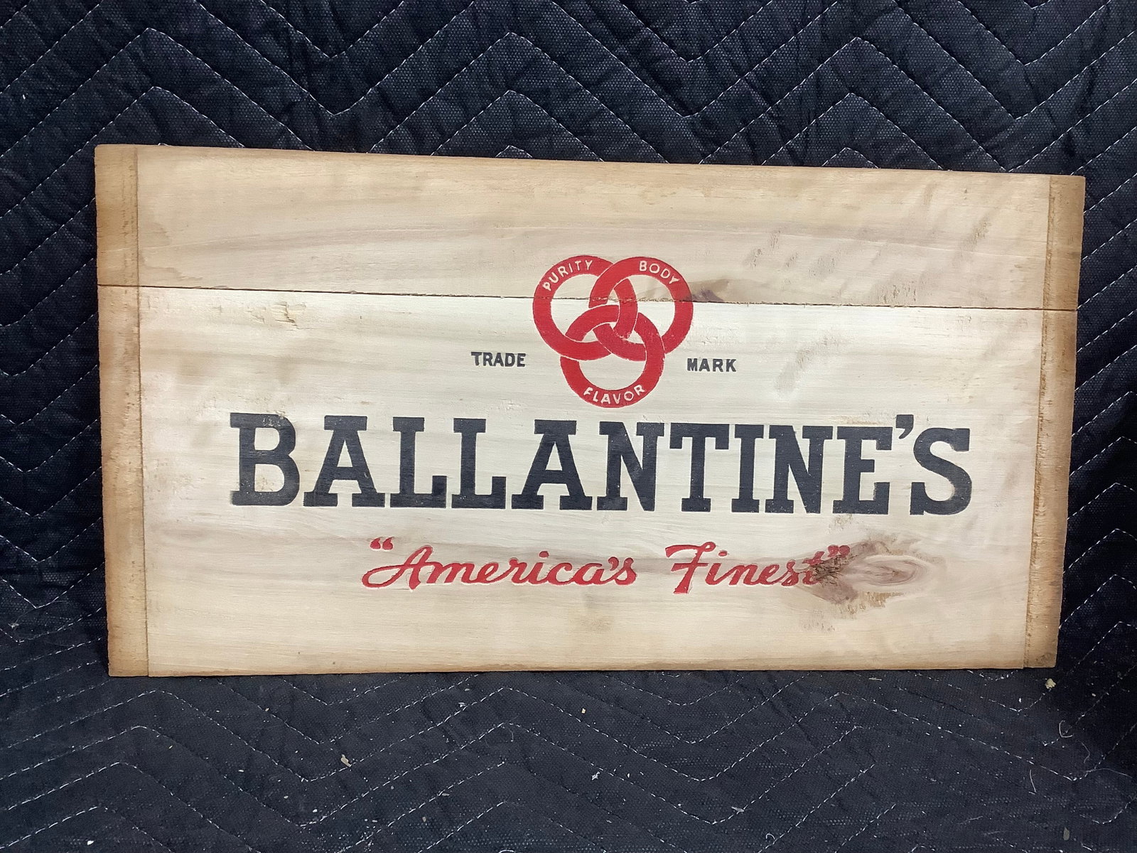 Ballantine's wooden crate panel(10inx18.5in) (1 of 1)