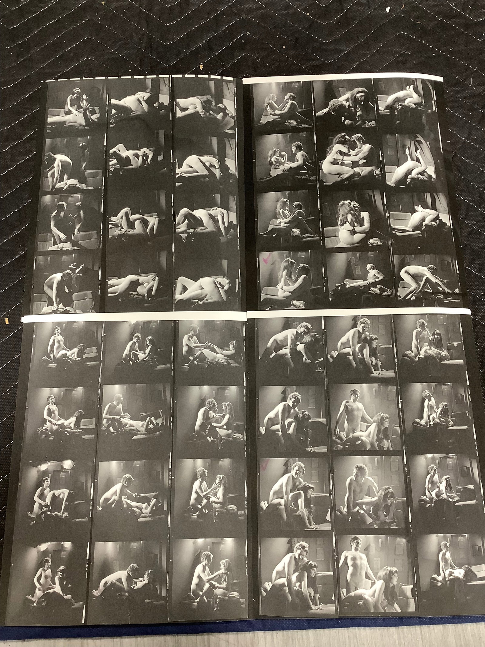 Blazing Stewardesses movie sex scenes contact sheets: Blazing Stewardesses movie sex scenes contact sheets