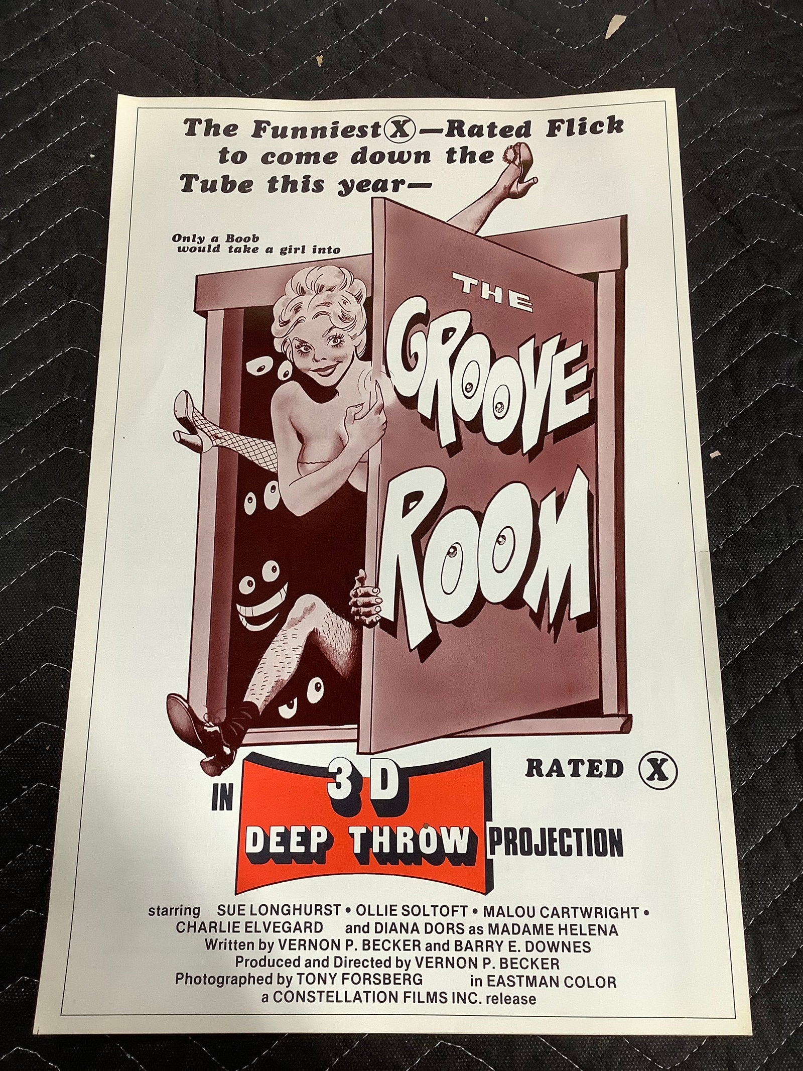 The Groove Room vintage open up movie poster: The Groove Room vintage open up movie poster