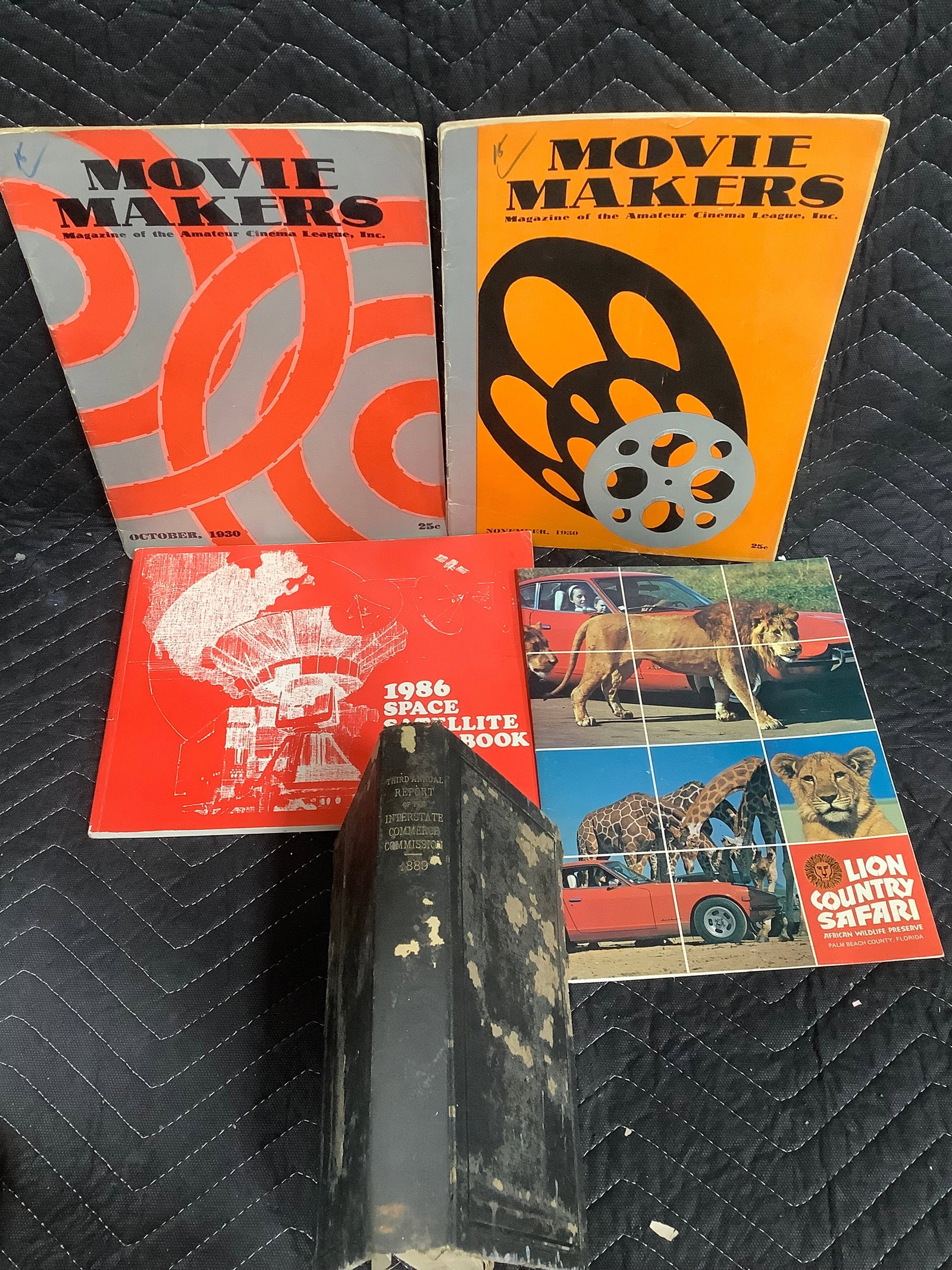 1930s Movie Makers magazines, 1986 Space Satellite Handbook, and more (1 of 1)