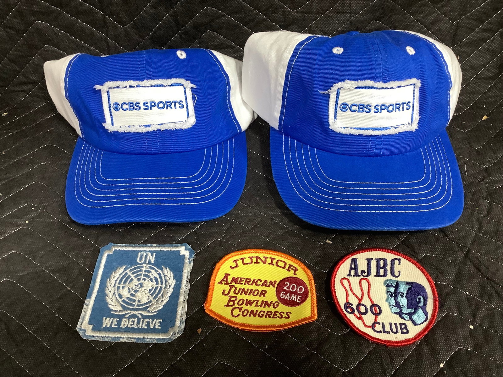 CBS Sports hats and vintage badges (1 of 1)