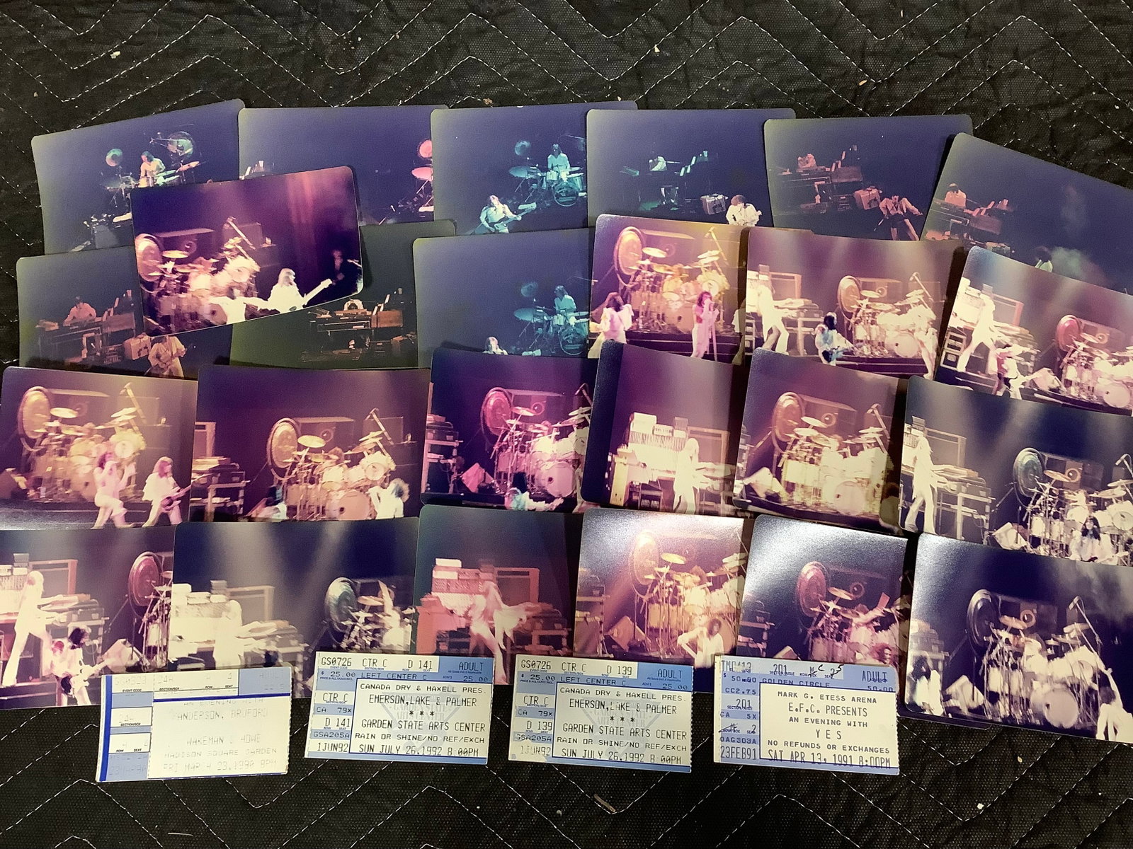 Vintage concert tickets and photographs (1 of 1)