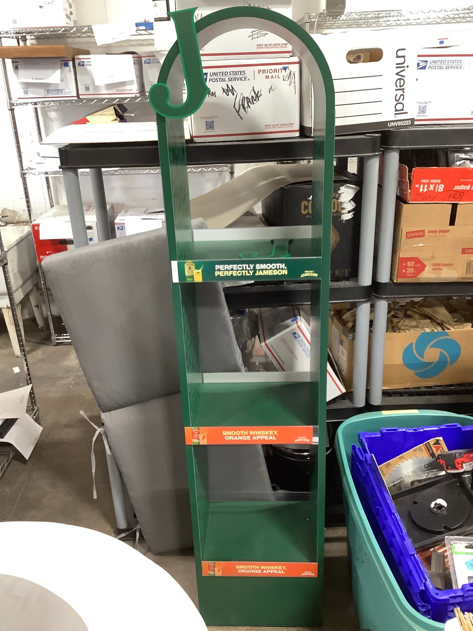 Jameson metal advertising stand/display(65in tall) (1 of 1)