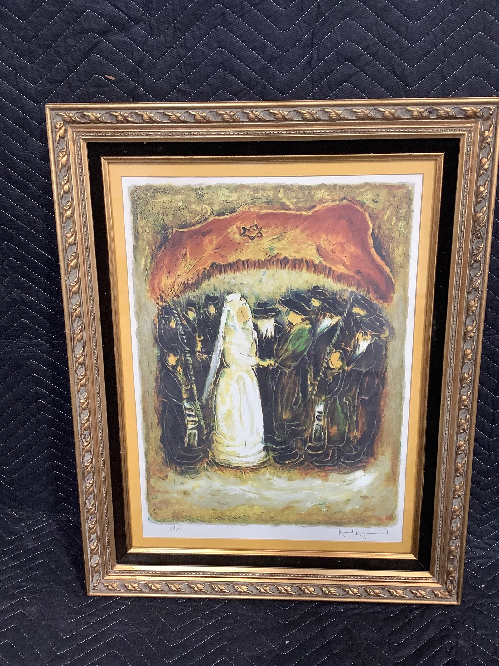 Framed lithograph by Raoul Raymond(23.5inx29.5in) (1 of 1)
