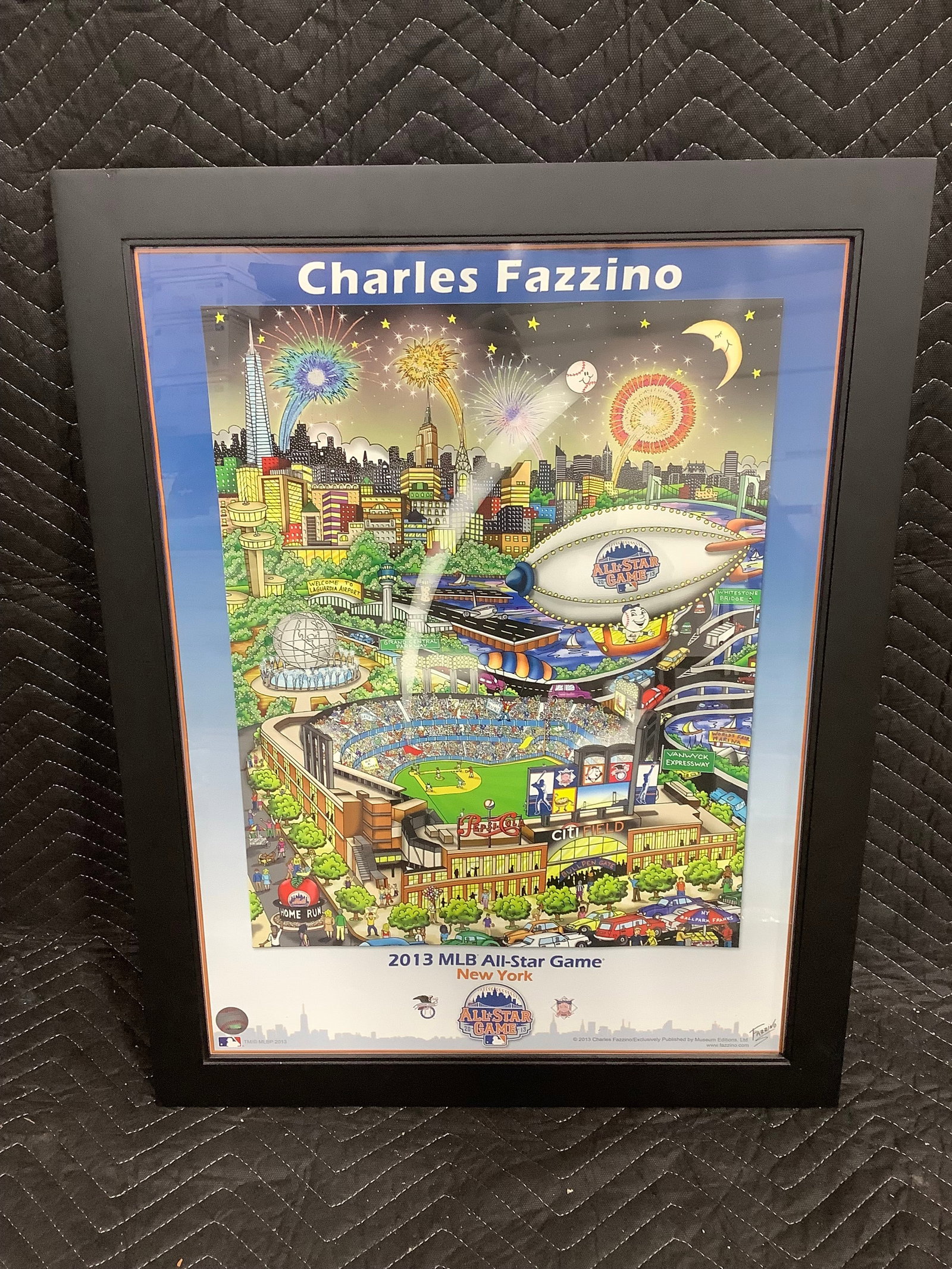 Charles Fazzino 2013 MLB All Star game framed print(21inx27in) (1 of 1)