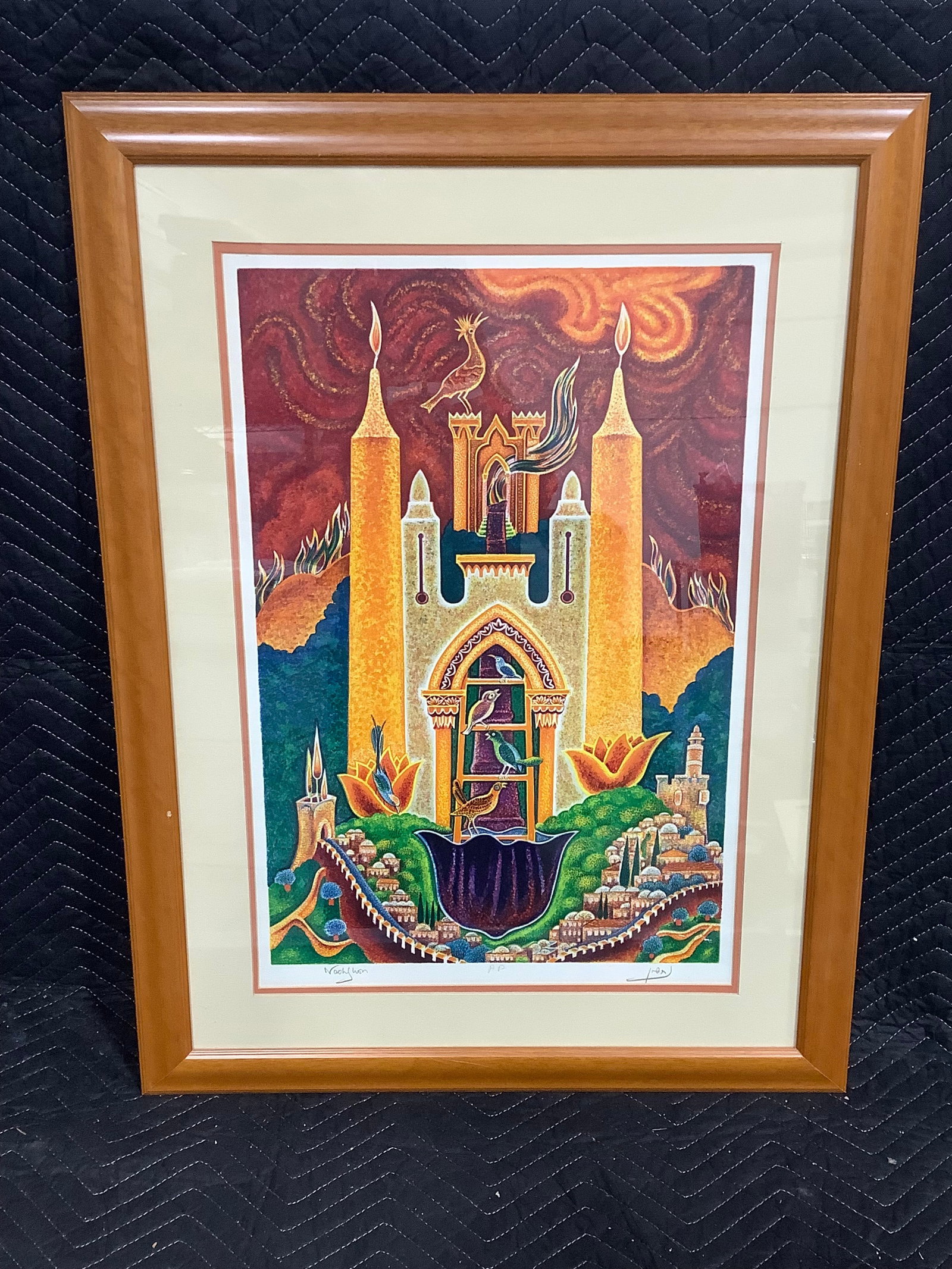 The Gate of Jerusalem signed and framed lithograph(25.5inx33.5in) (1 of 1)