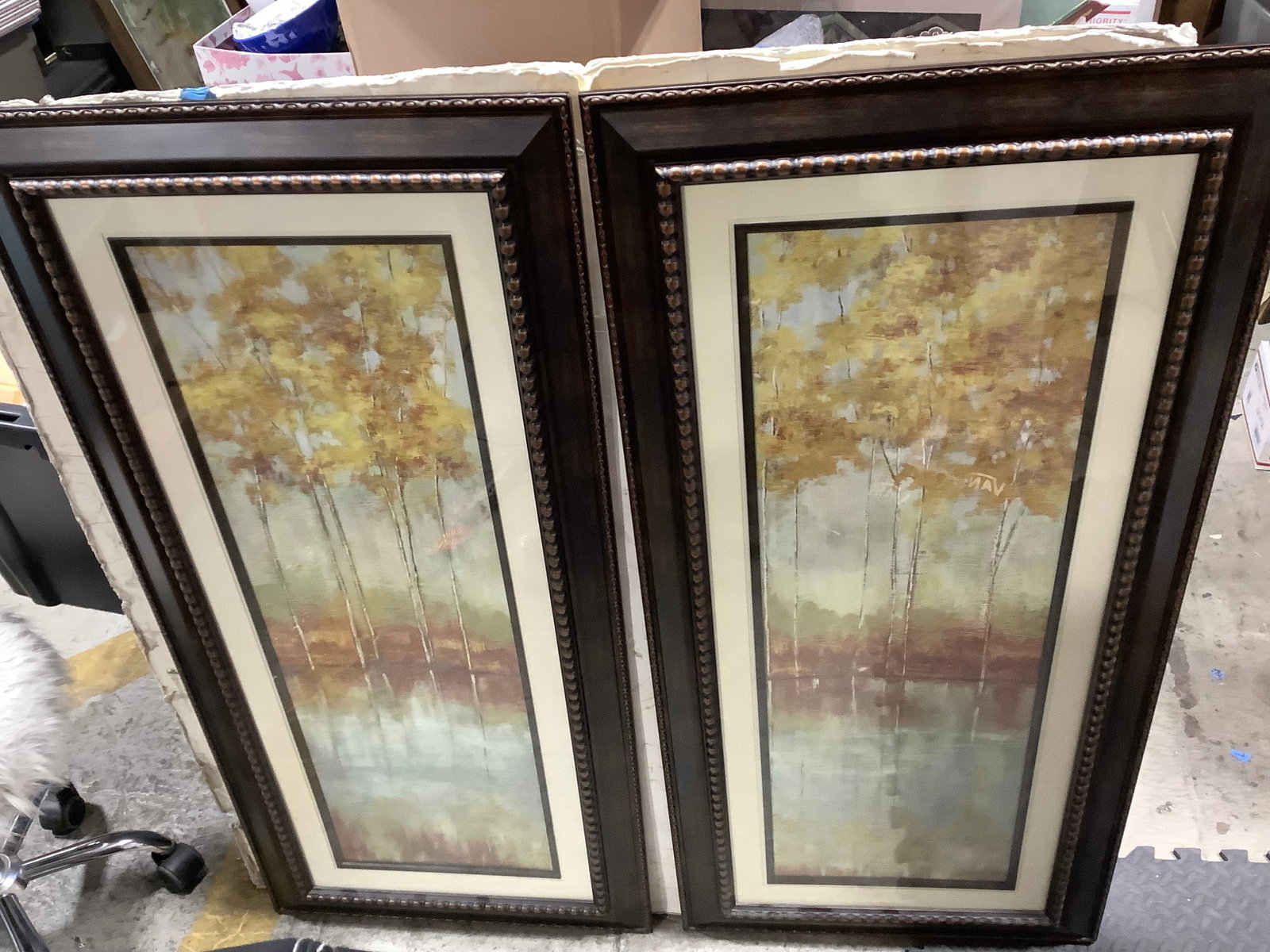 Framed Reflections III Art Prints by Allison Pearce (21inx45.5in) (1 of 1)