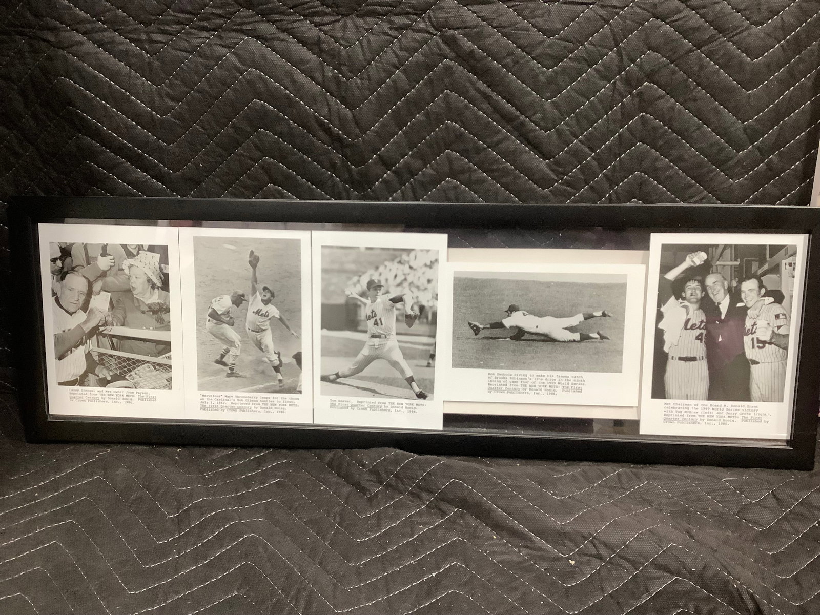 Framed 1986 Baseball Photographic Prints (9inx28.5in) (1 of 1)