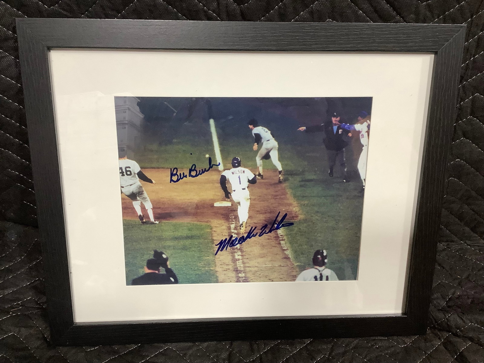 Framed and Signed Baseball Print (12.5inx15.5in) (1 of 1)