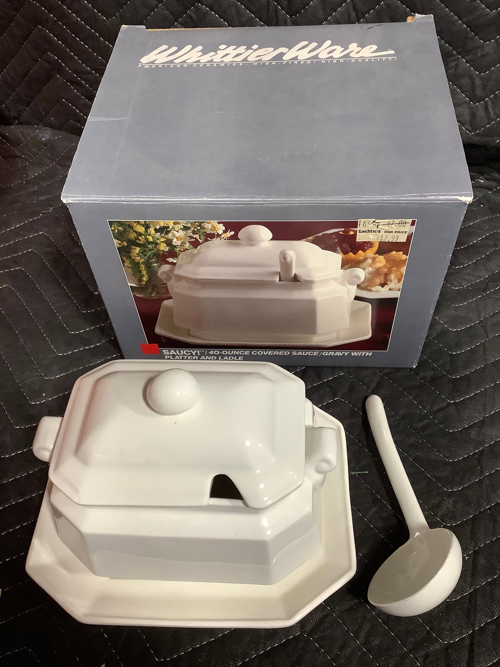 Whittierware 40oz Covered Sauce/Gravy Dish (1 of 1)